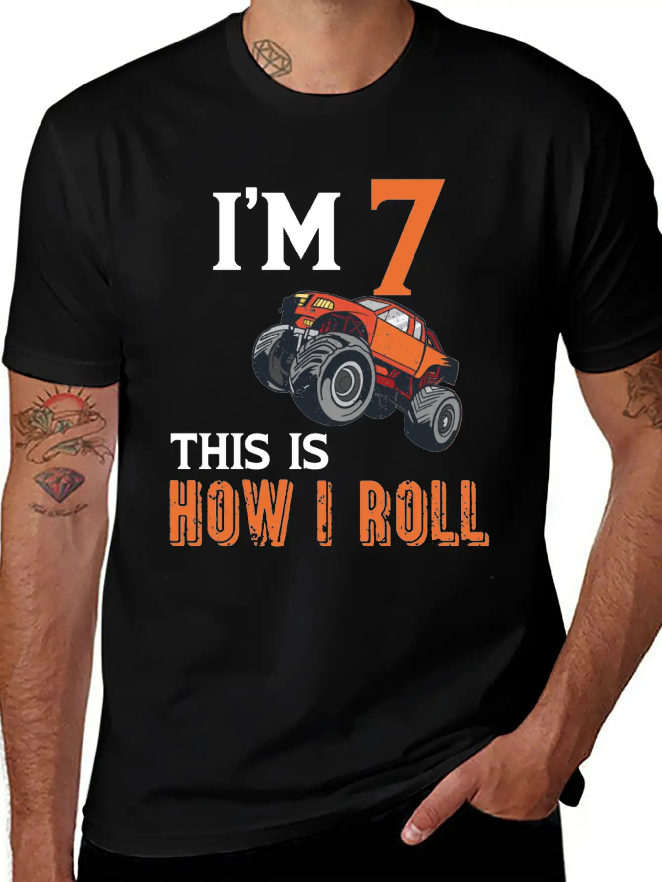7th Birthday Monster Truck Comfortable Minimalist Graphic Tee – Summer Style Essential