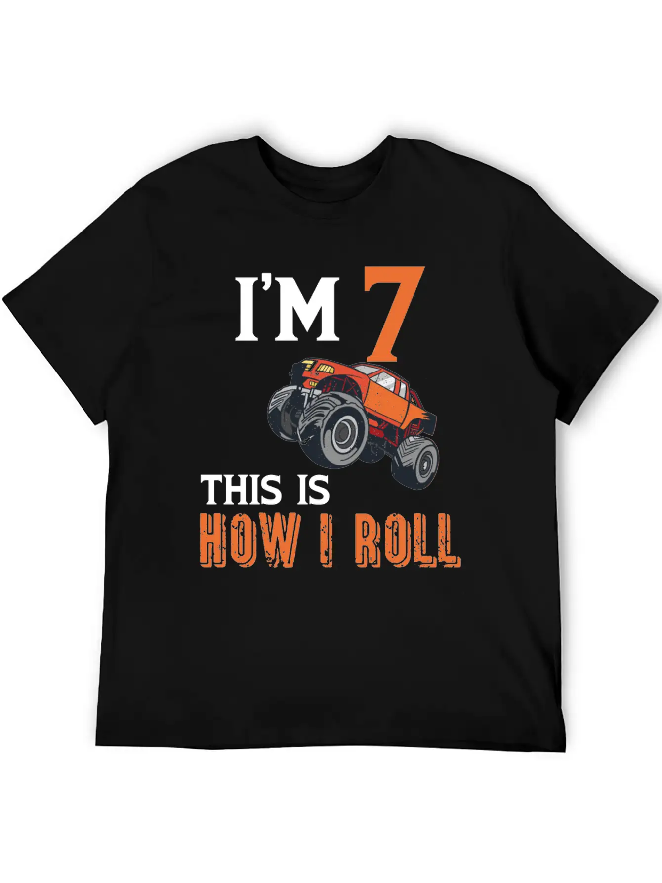 7th Birthday Monster Truck Comfortable Minimalist Graphic Tee – Summer Style Essential