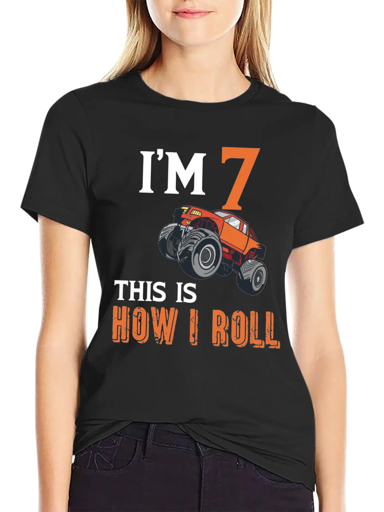 7th Birthday Monster Truck Comfortable Minimalist Graphic Tee – Summer Style Essential