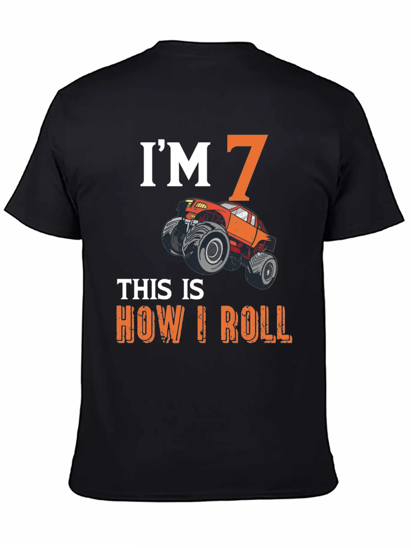 7th Birthday Monster Truck Comfortable Minimalist Graphic Tee – Summer Style Essential