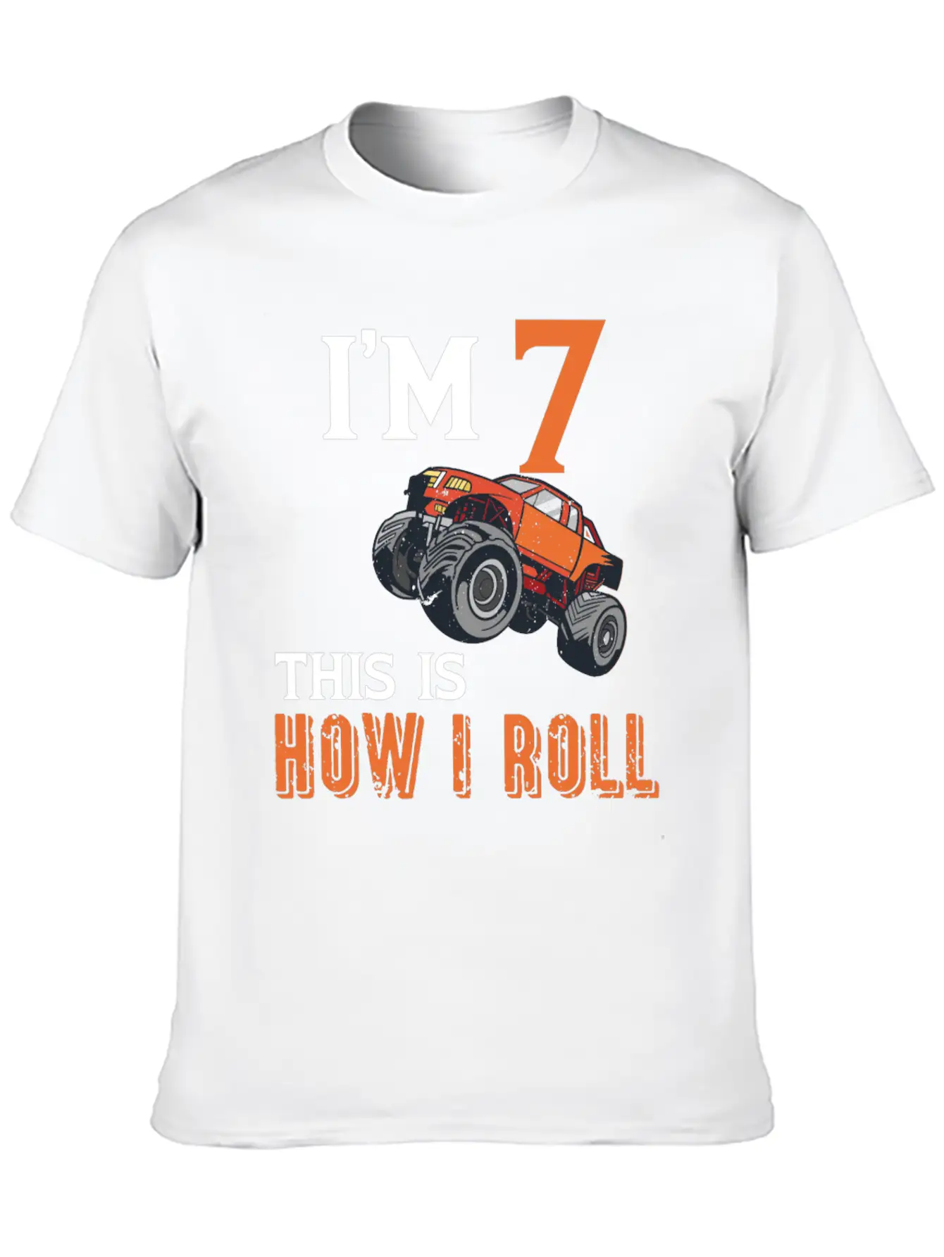 7th Birthday Monster Truck Comfortable Minimalist Graphic Tee – Summer Style Essential