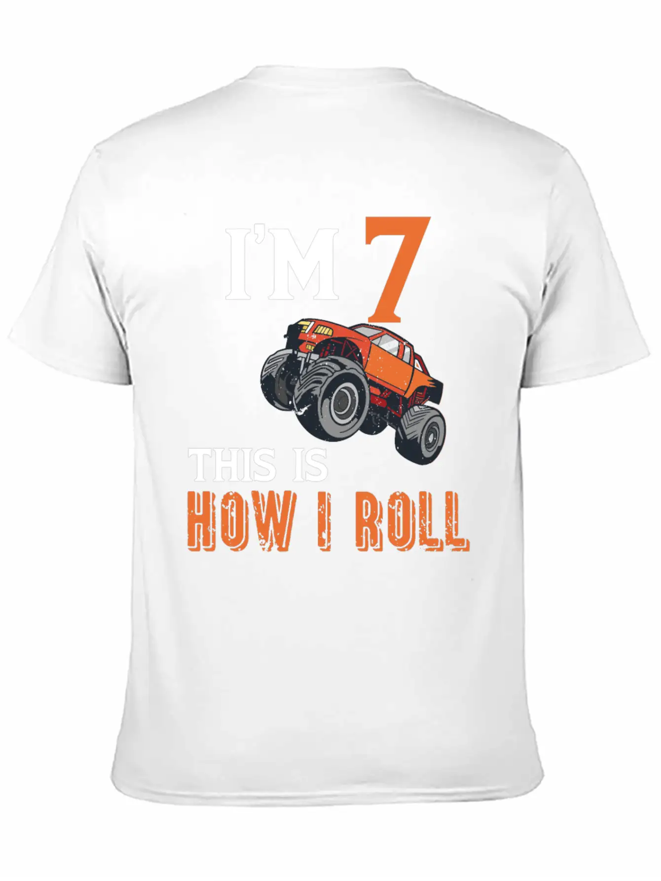 7th Birthday Monster Truck Comfortable Minimalist Graphic Tee – Summer Style Essential