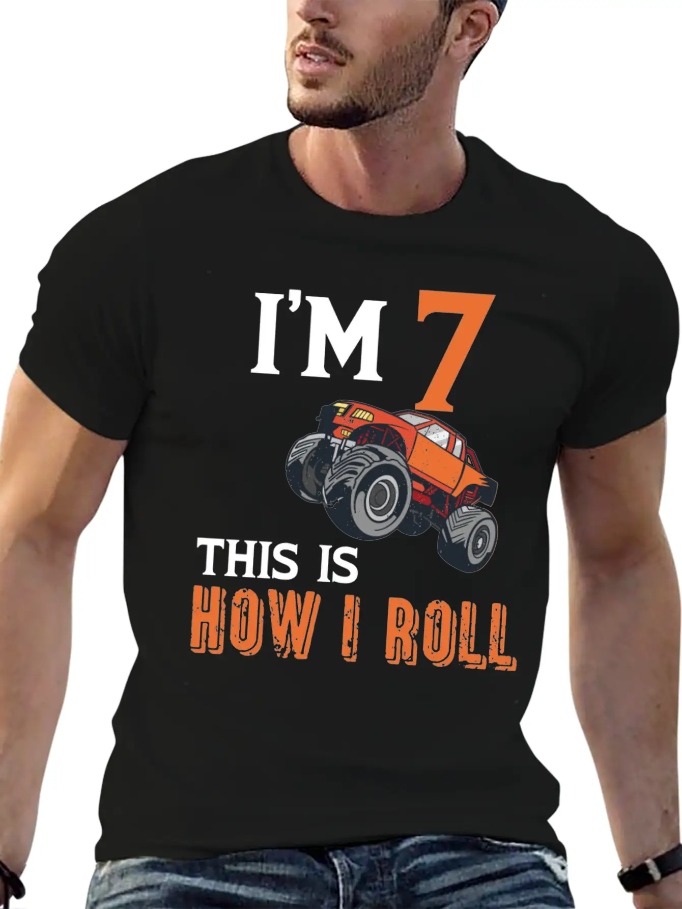 7th Birthday Monster Truck Comfortable Minimalist Graphic Tee – Summer Style Essential