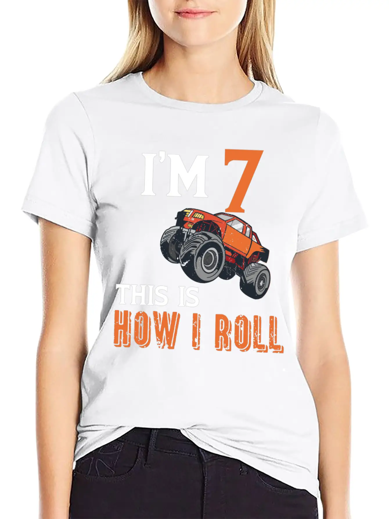 7th Birthday Monster Truck Comfortable Minimalist Graphic Tee – Summer Style Essential