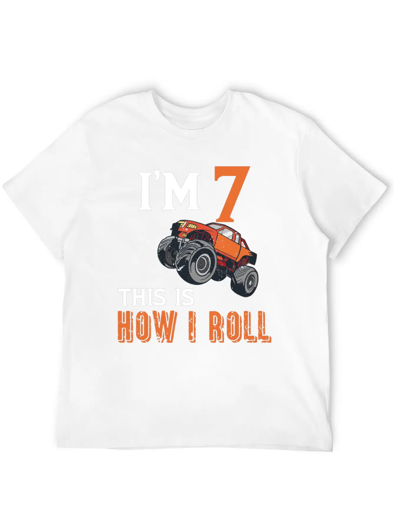 7th Birthday Monster Truck Comfortable Minimalist Graphic Tee – Summer Style Essential