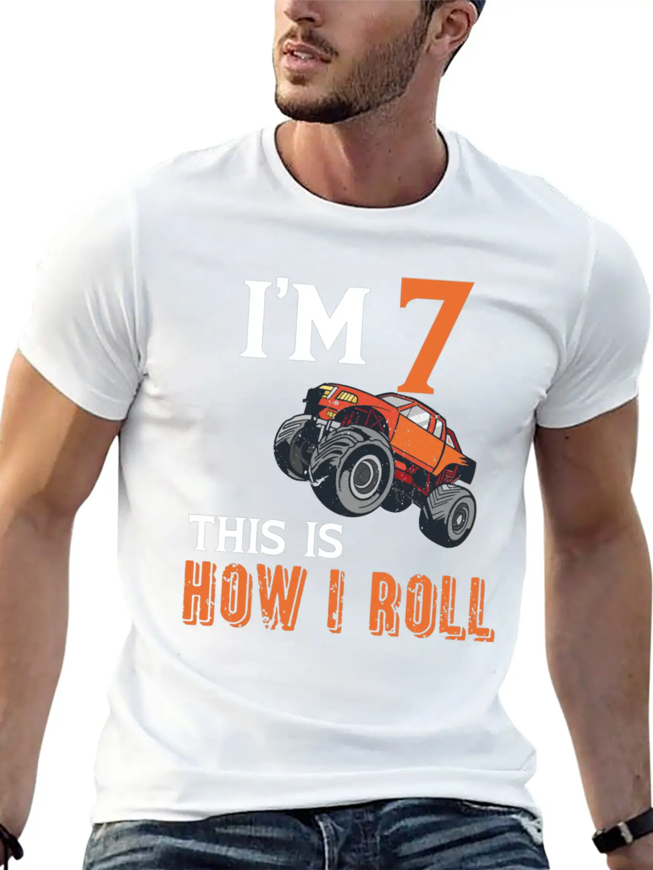7th Birthday Monster Truck Comfortable Minimalist Graphic Tee – Summer Style Essential