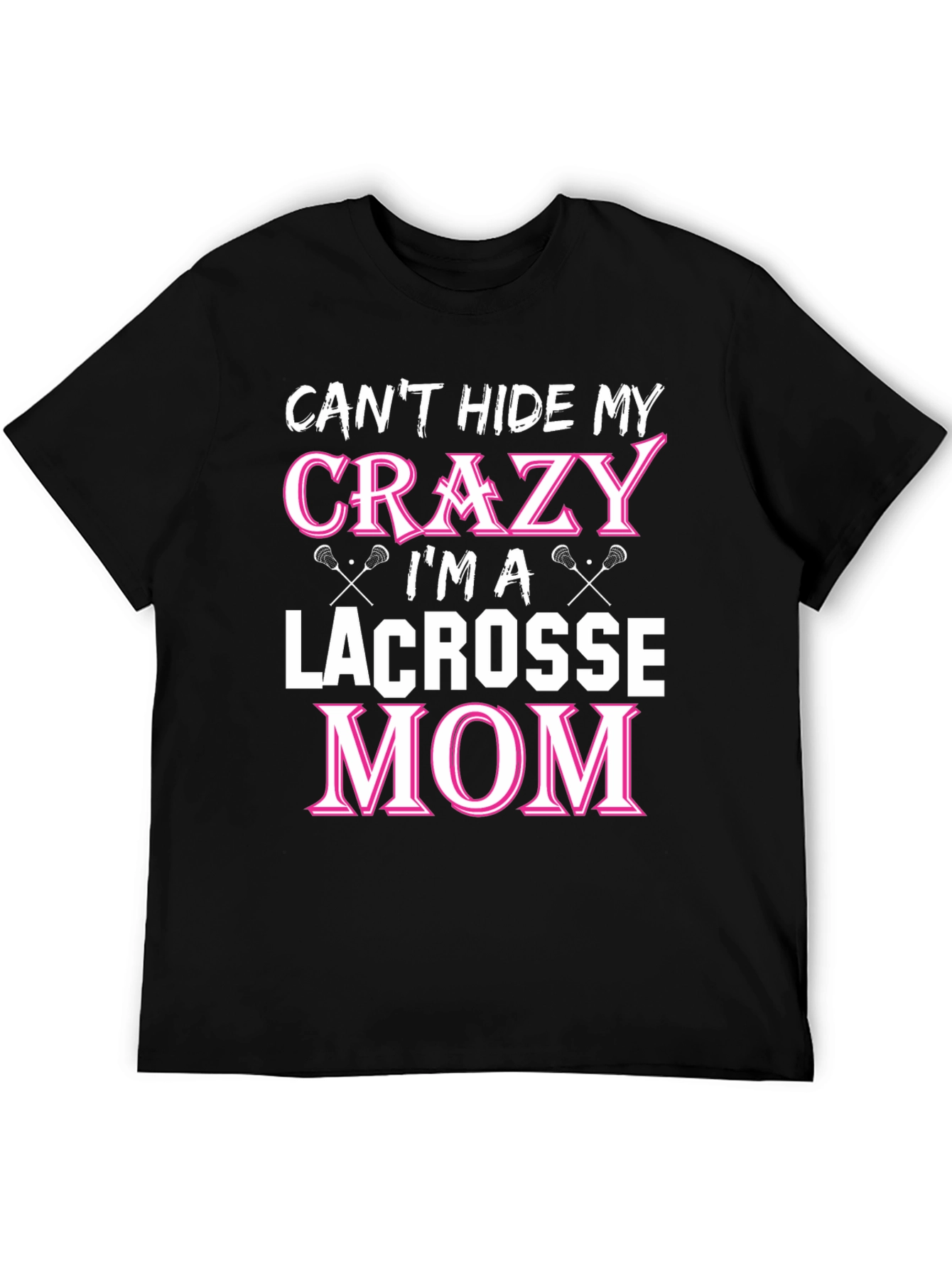 Crazy Lacrosse Mom Graphic Tee