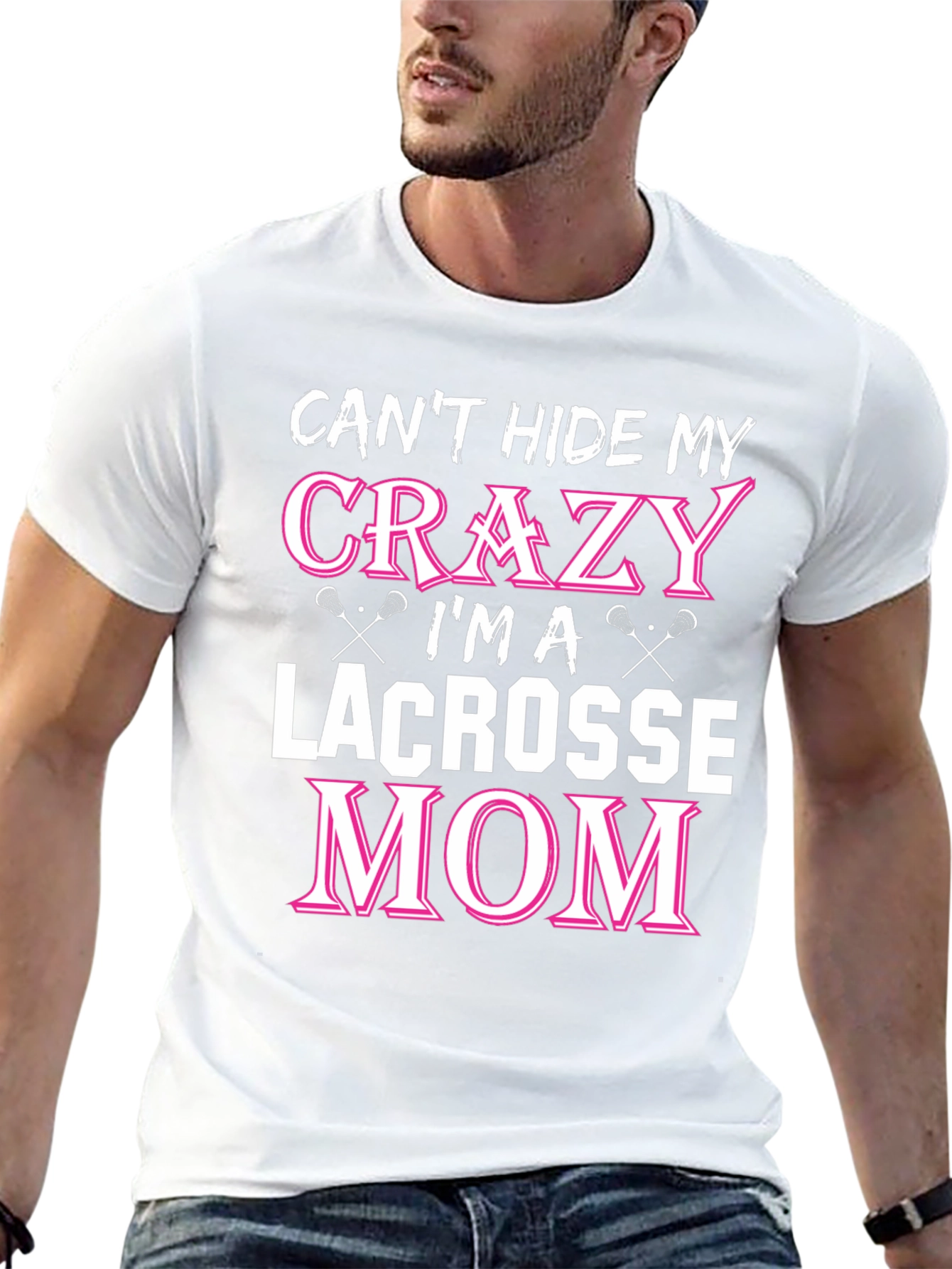 Crazy Lacrosse Mom Graphic Tee