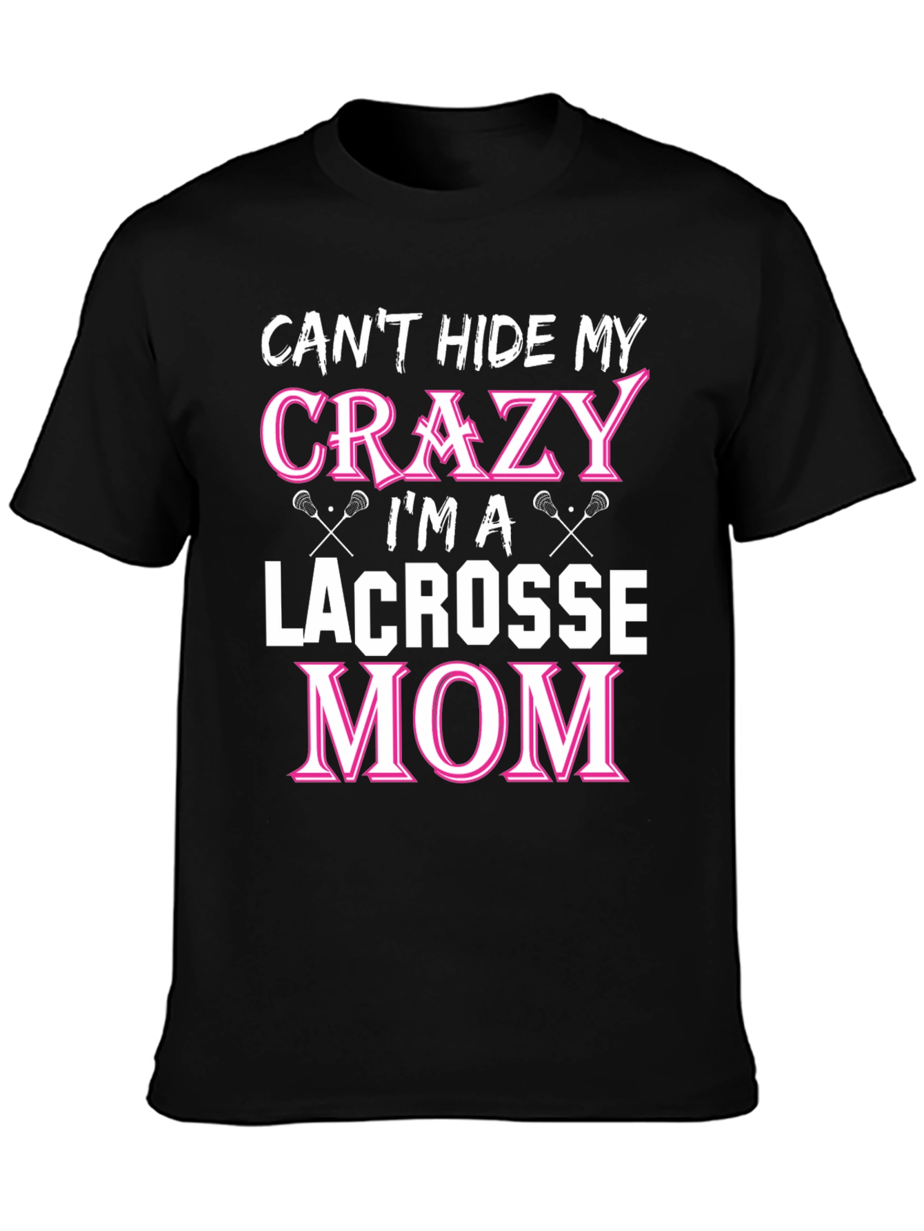 Crazy Lacrosse Mom Graphic Tee