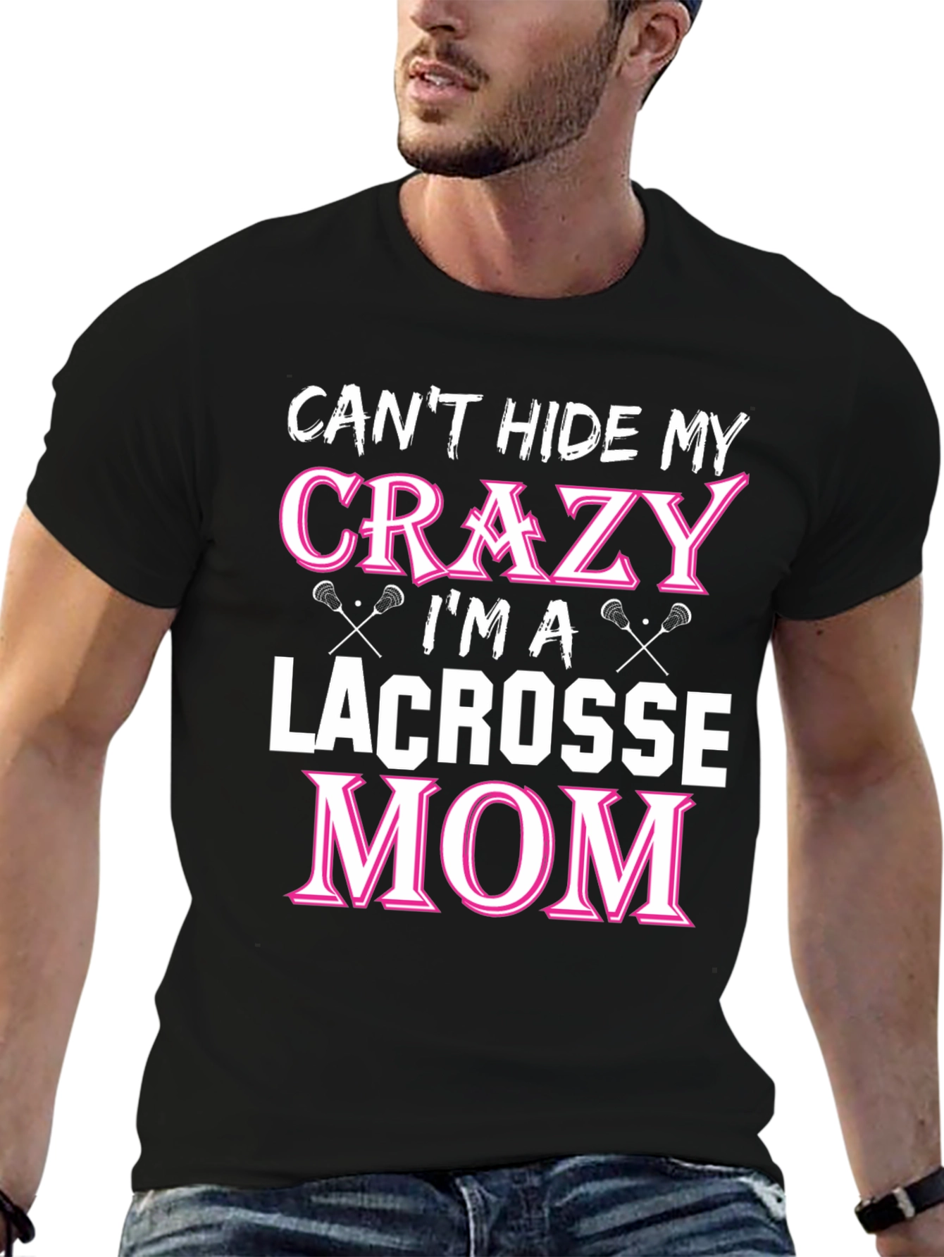 Crazy Lacrosse Mom Graphic Tee