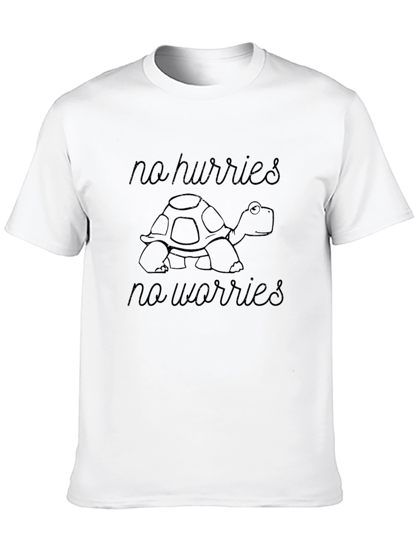 No Hurries No Worries Turtle Graphic Tee