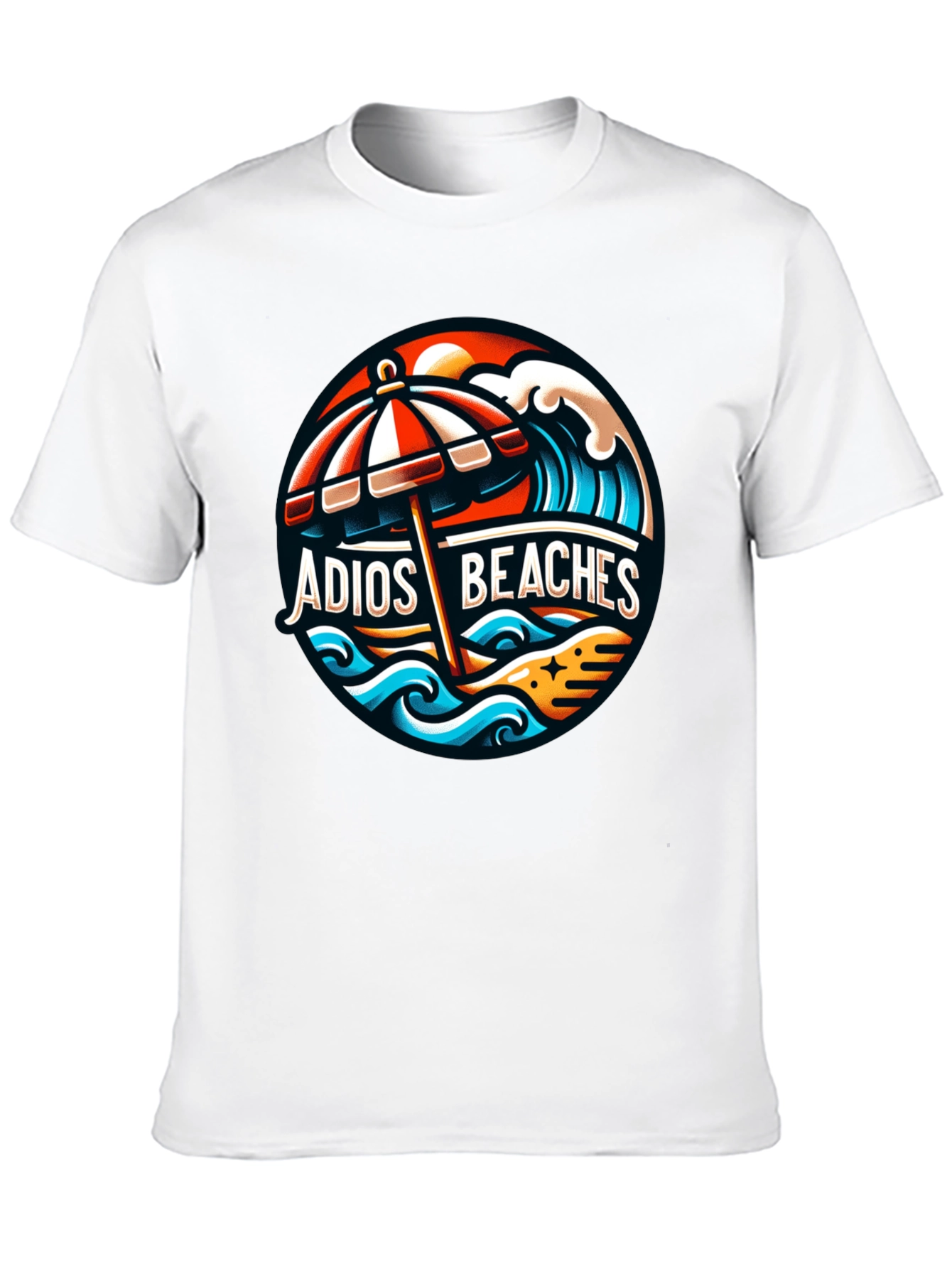 Adios Beaches Graphic T-Shirt - Summer Vacation Tee