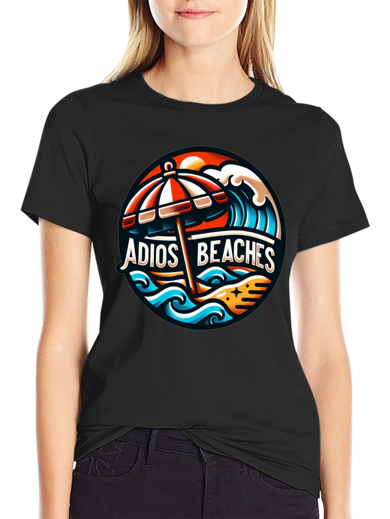 Adios Beaches Graphic T-Shirt - Summer Vacation Tee