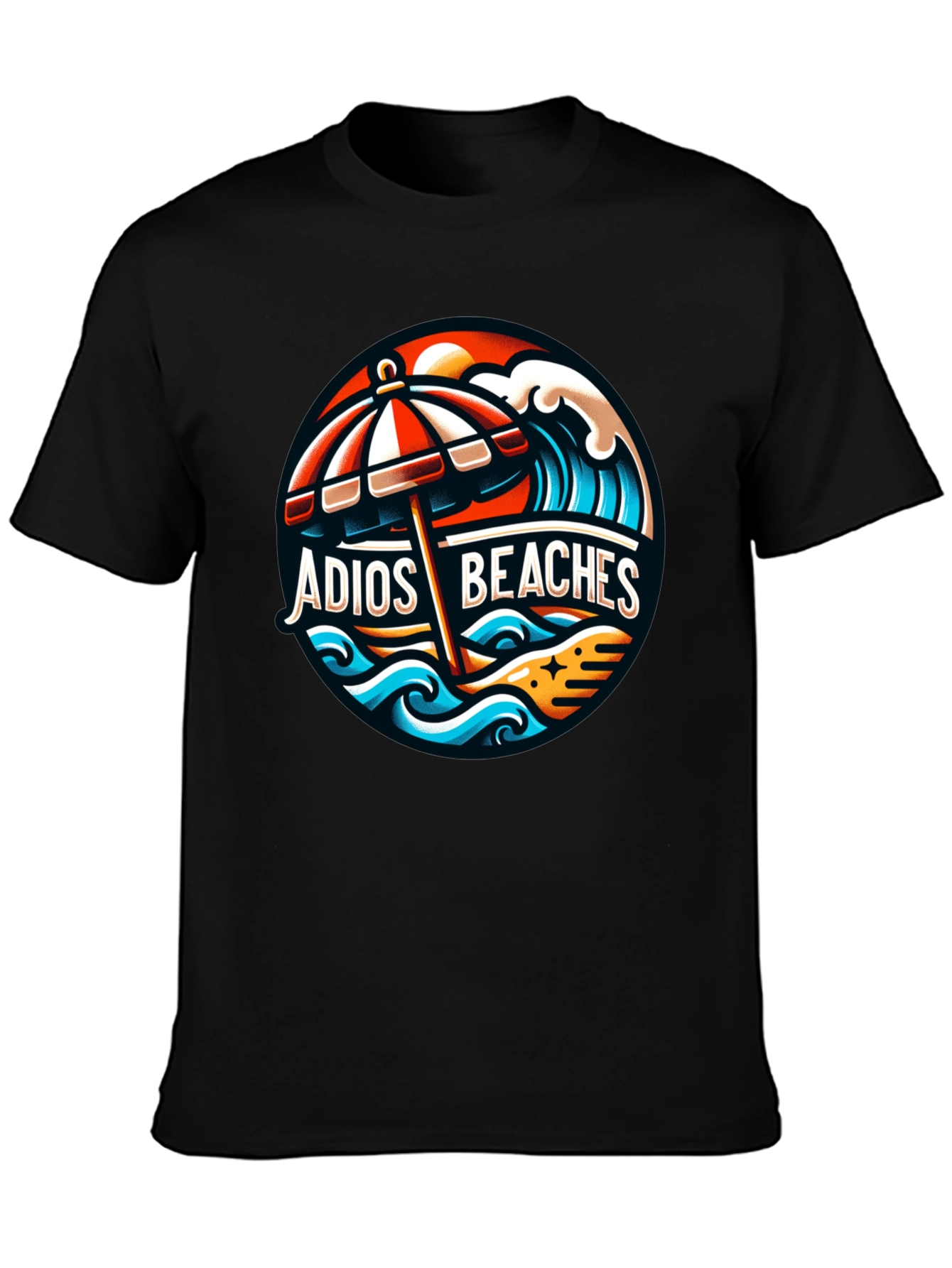 Adios Beaches Graphic T-Shirt - Summer Vacation Tee