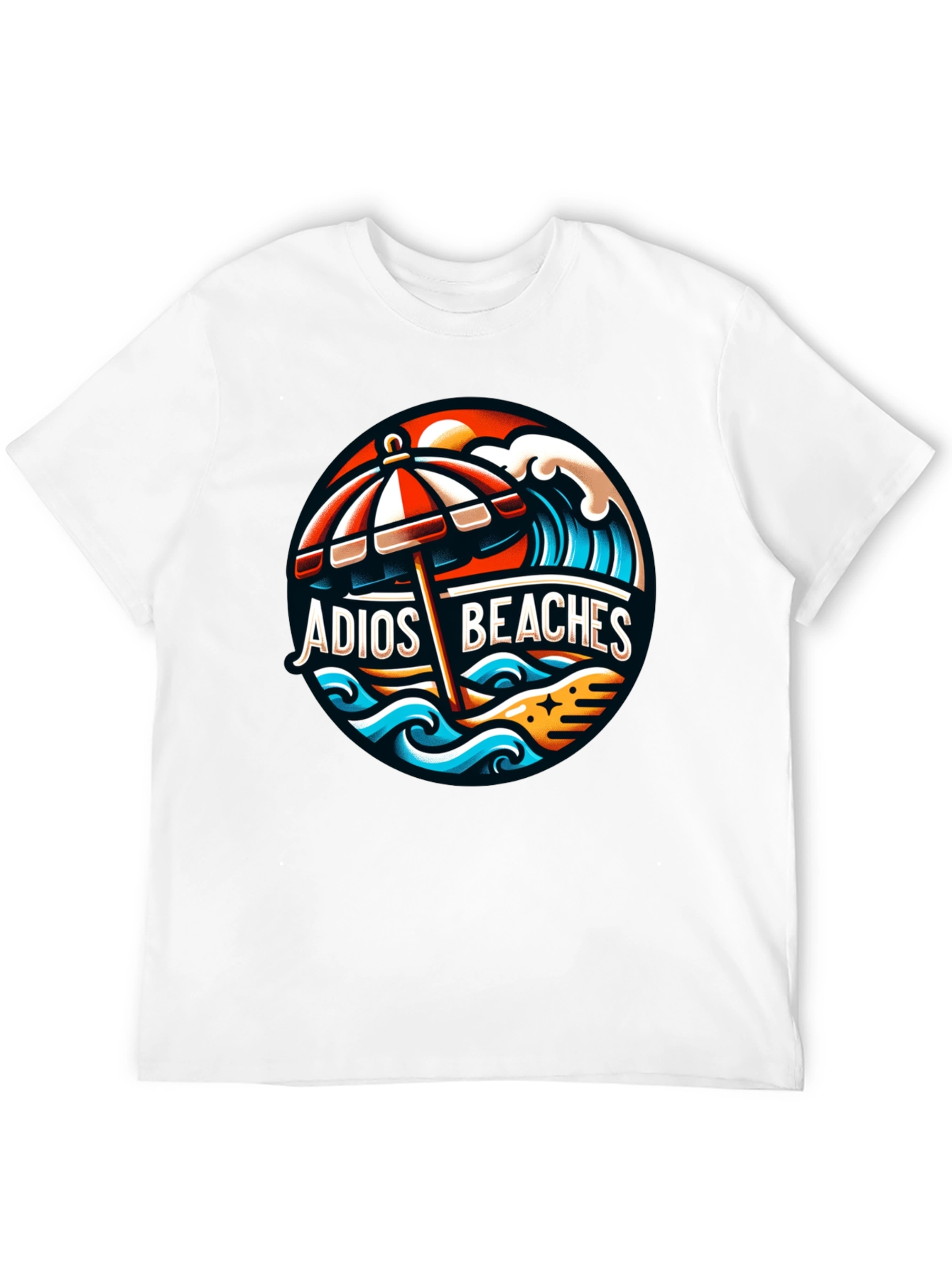 Adios Beaches Graphic T-Shirt - Summer Vacation Tee