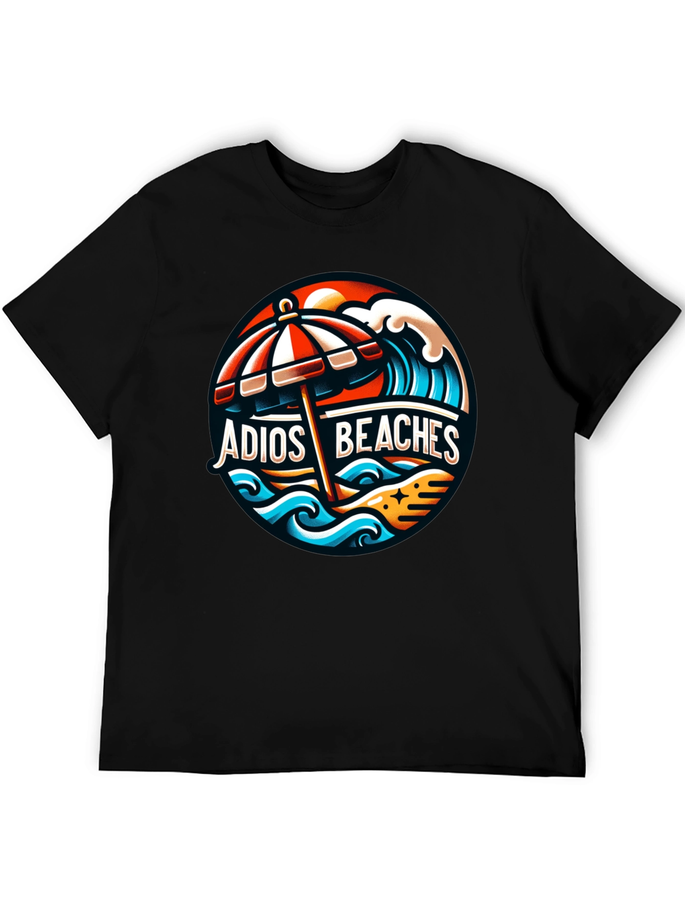Adios Beaches Graphic T-Shirt - Summer Vacation Tee