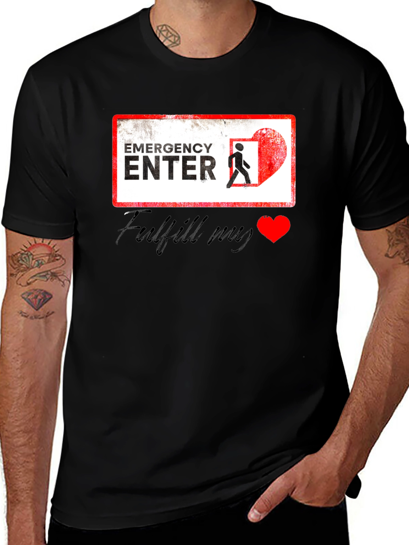 Emergency Enter My Heart Graphic Tee