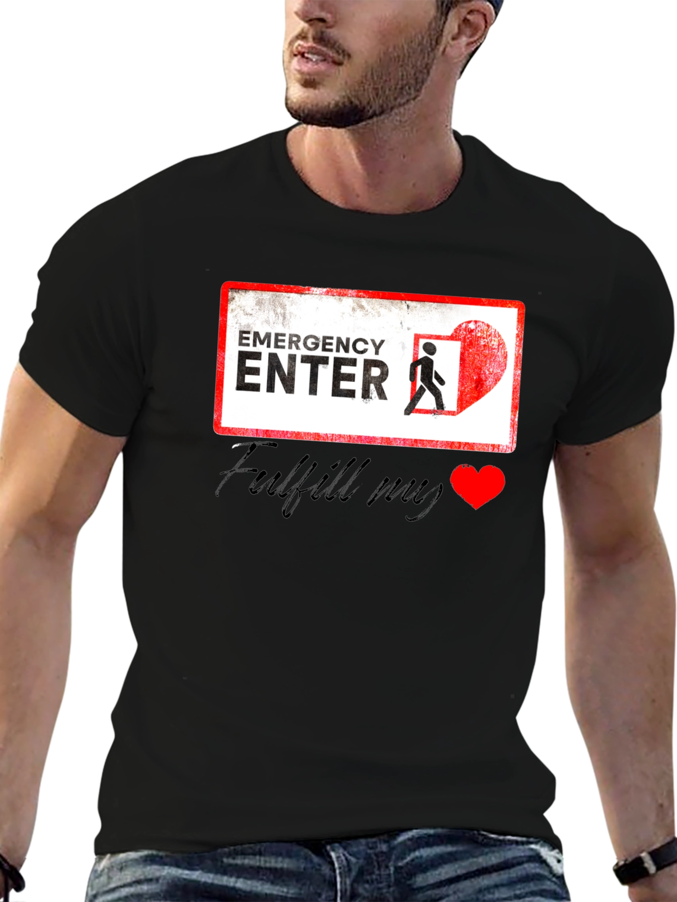 Emergency Enter My Heart Graphic Tee