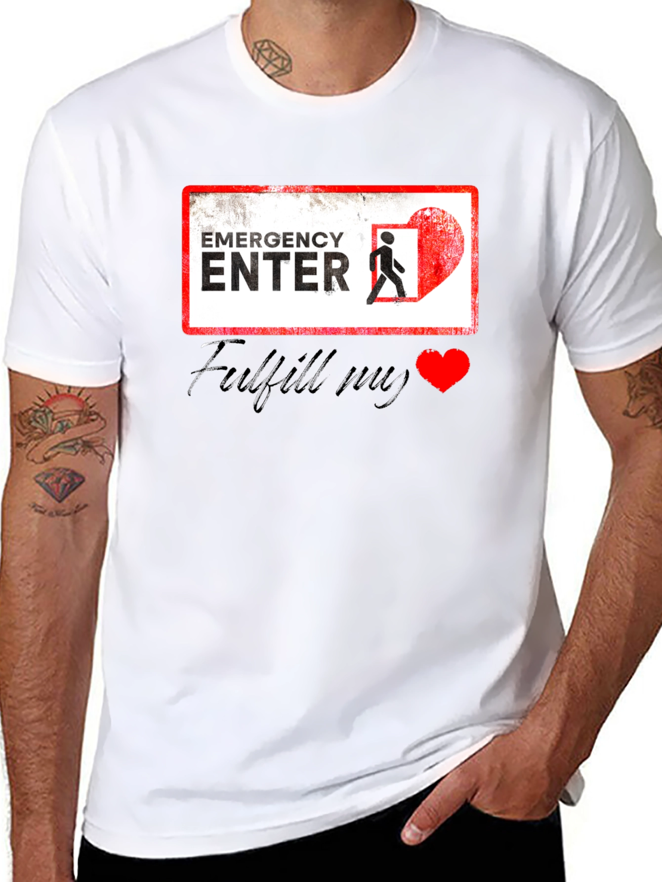 Emergency Enter My Heart Graphic Tee