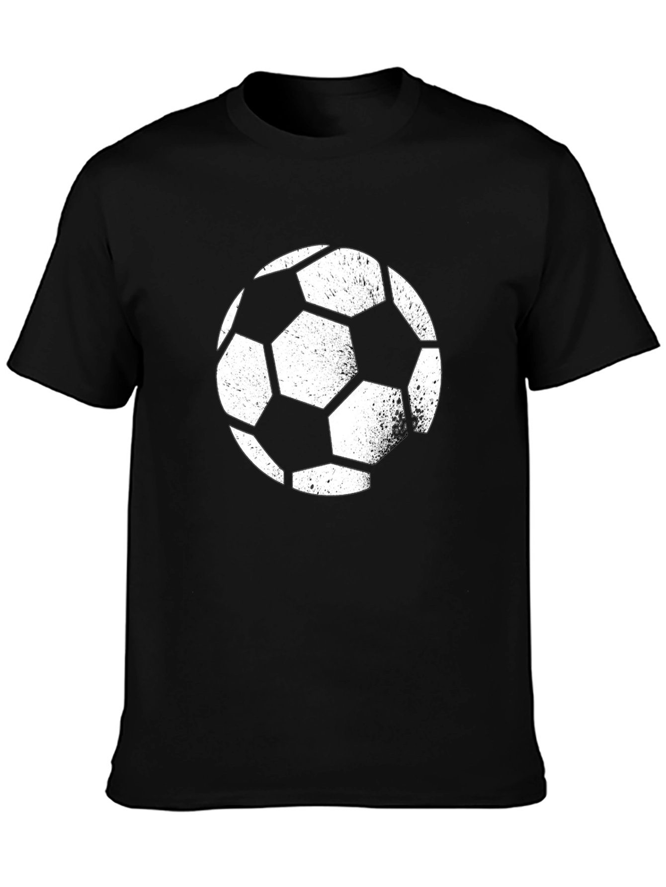 Soccer Ball Graphic Tee - Black Casual Shirt