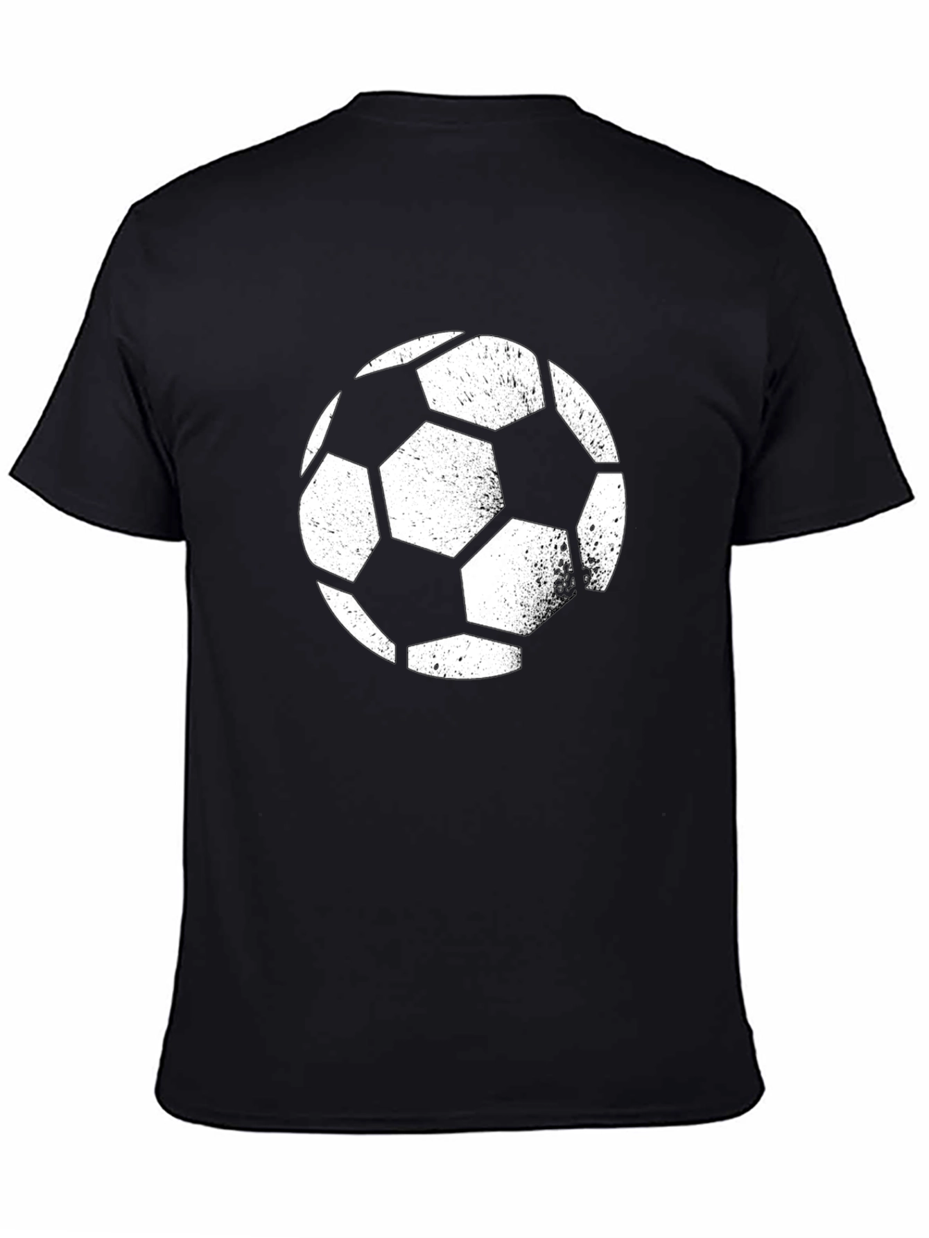 Soccer Ball Graphic Tee - Black Casual Shirt