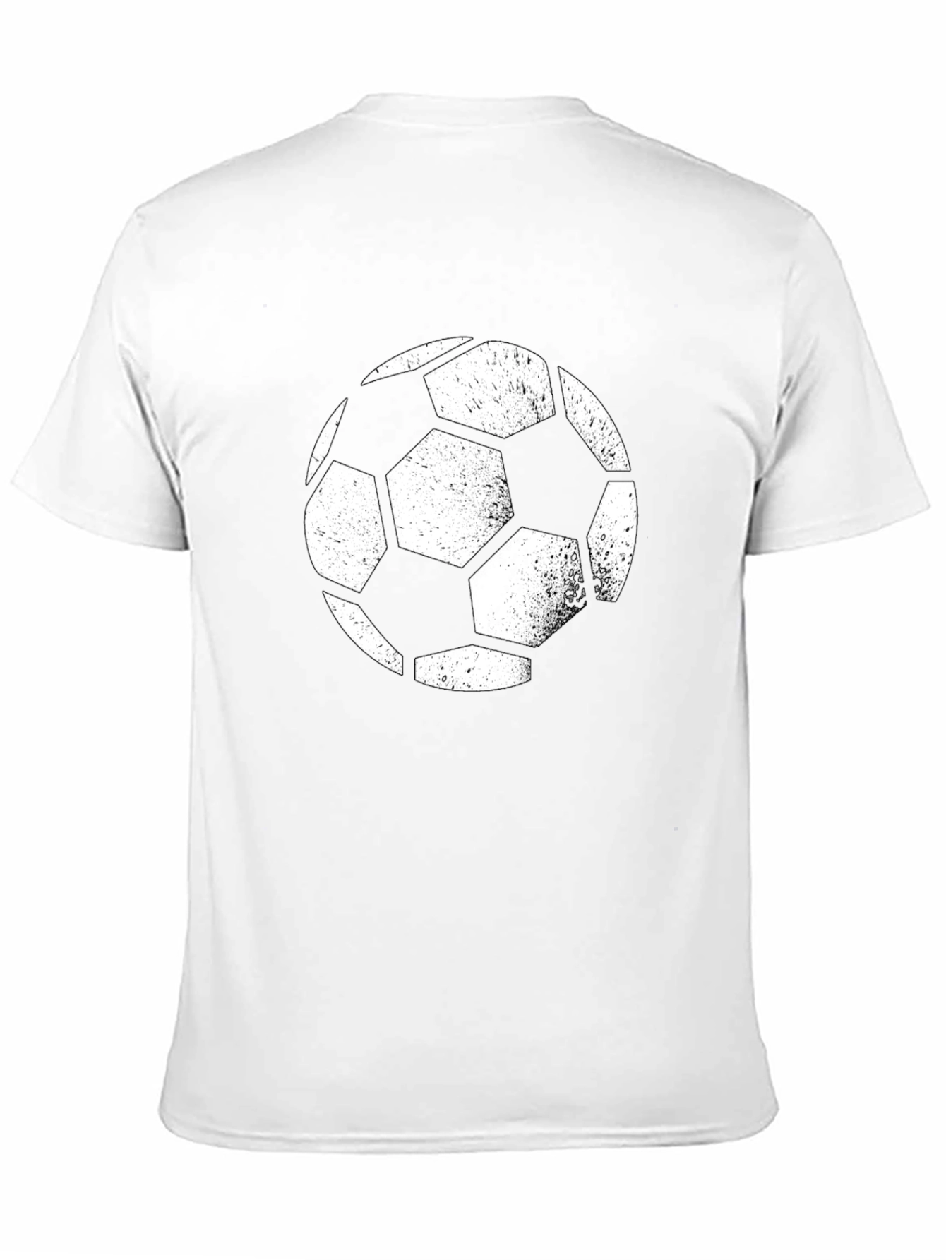 Soccer Ball Graphic Tee - Black Casual Shirt