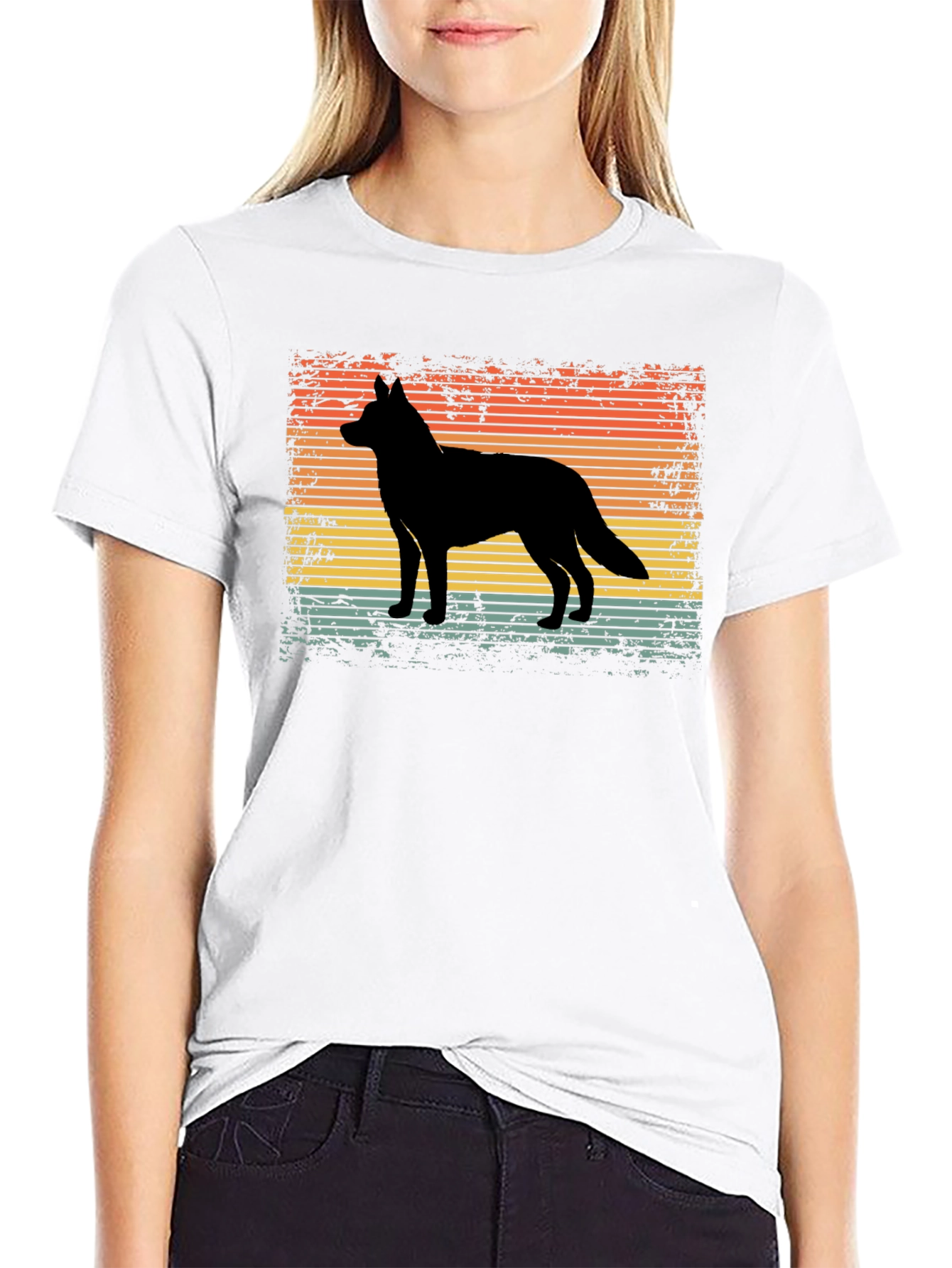 Retro Dog Silhouette T-Shirt