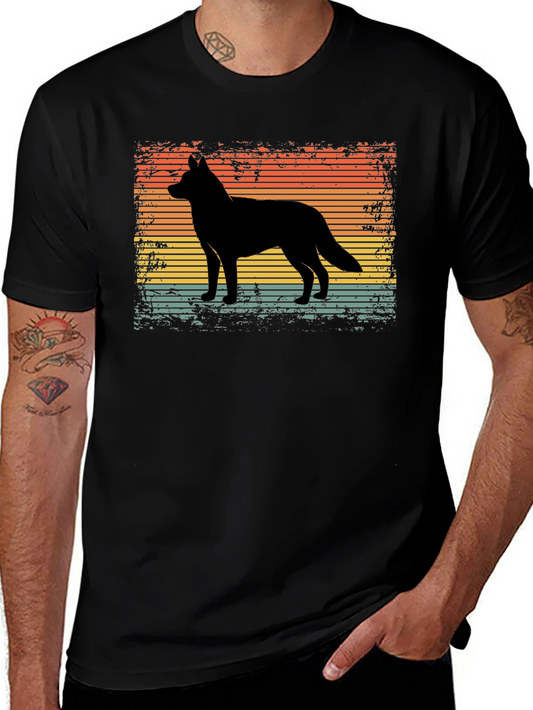 Retro Dog Silhouette T-Shirt
