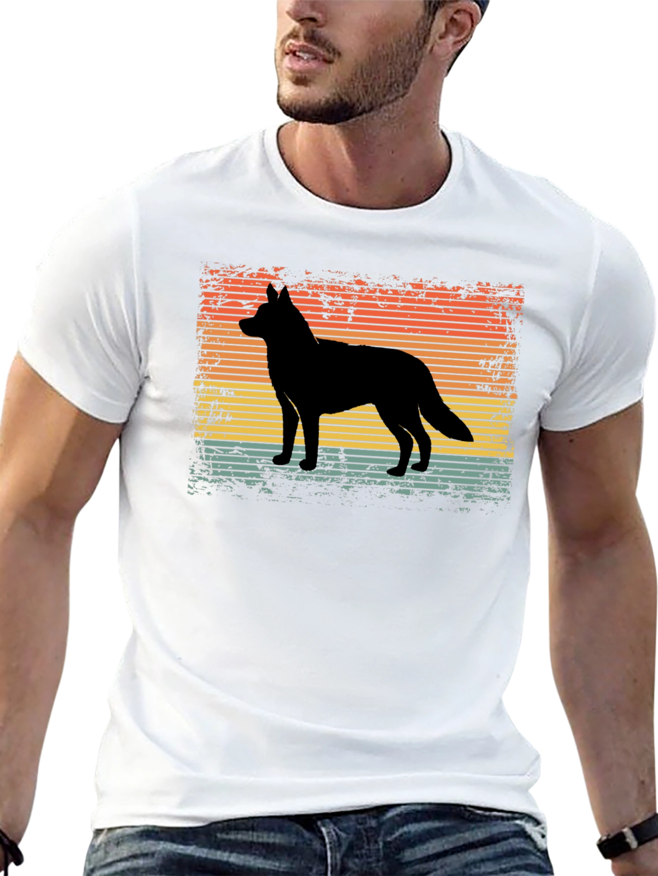 Retro Dog Silhouette T-Shirt