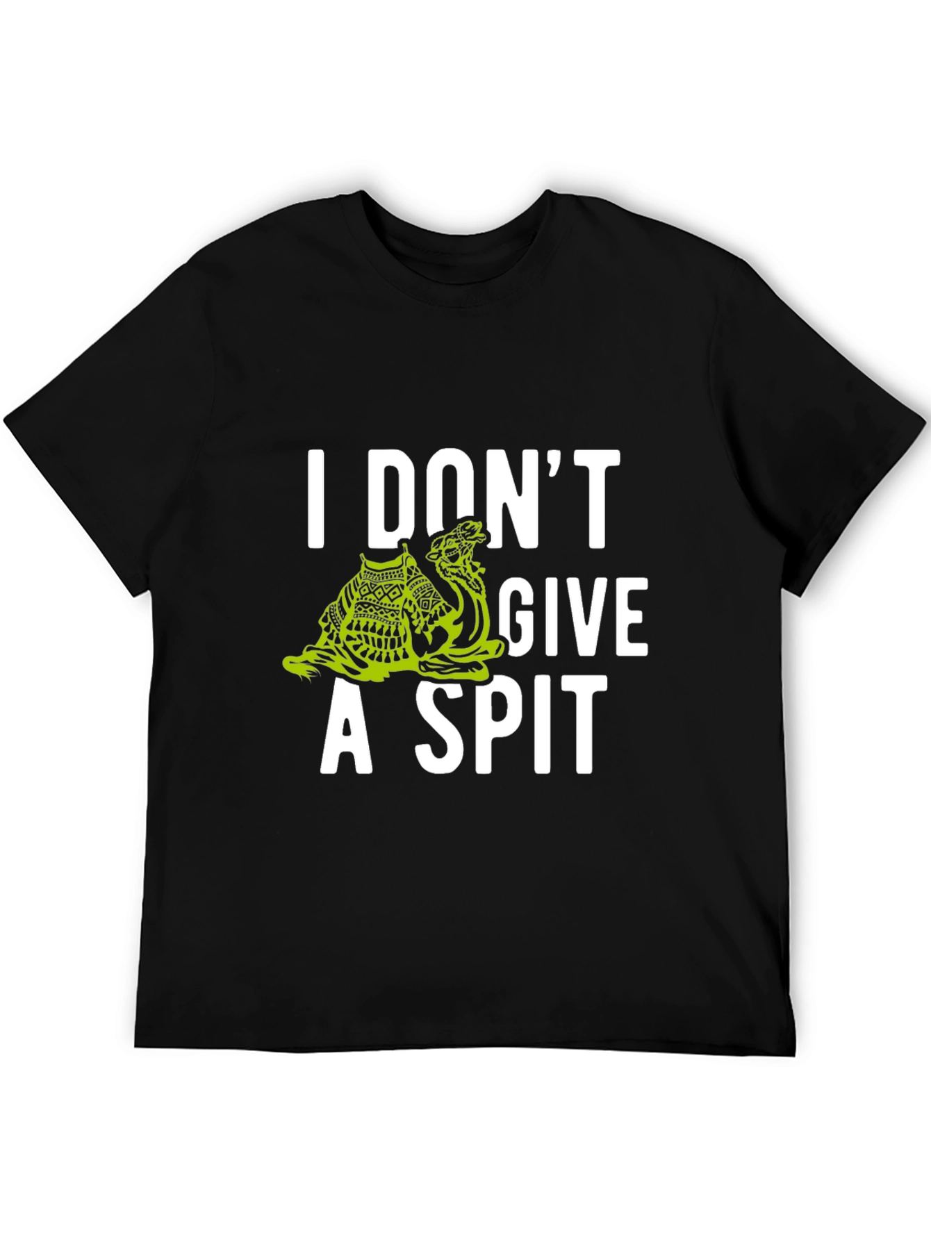I Dont Give A Spit Camel Graphic Tee