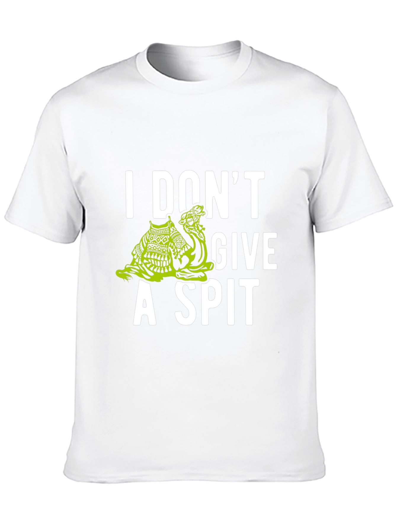 I Dont Give A Spit Camel Graphic Tee
