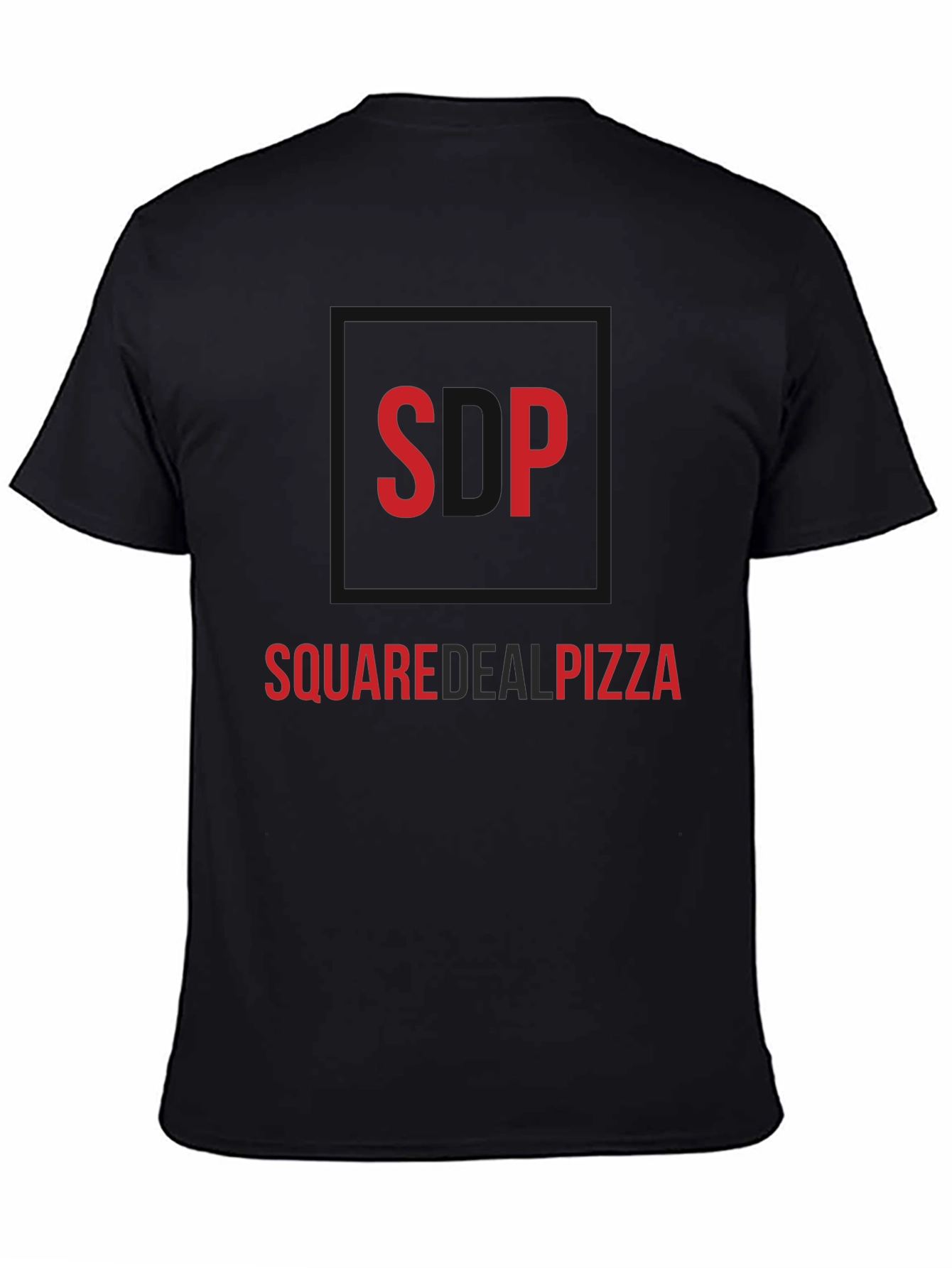 Square Deal Pizza Black Graphic Tee