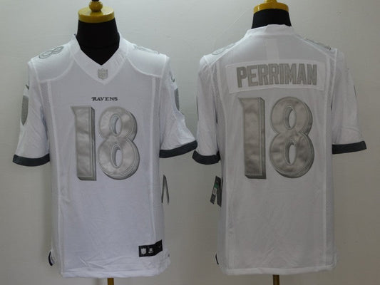 Men's Baltimore Ravens Rashad Perriman #18 White Game Jerseys