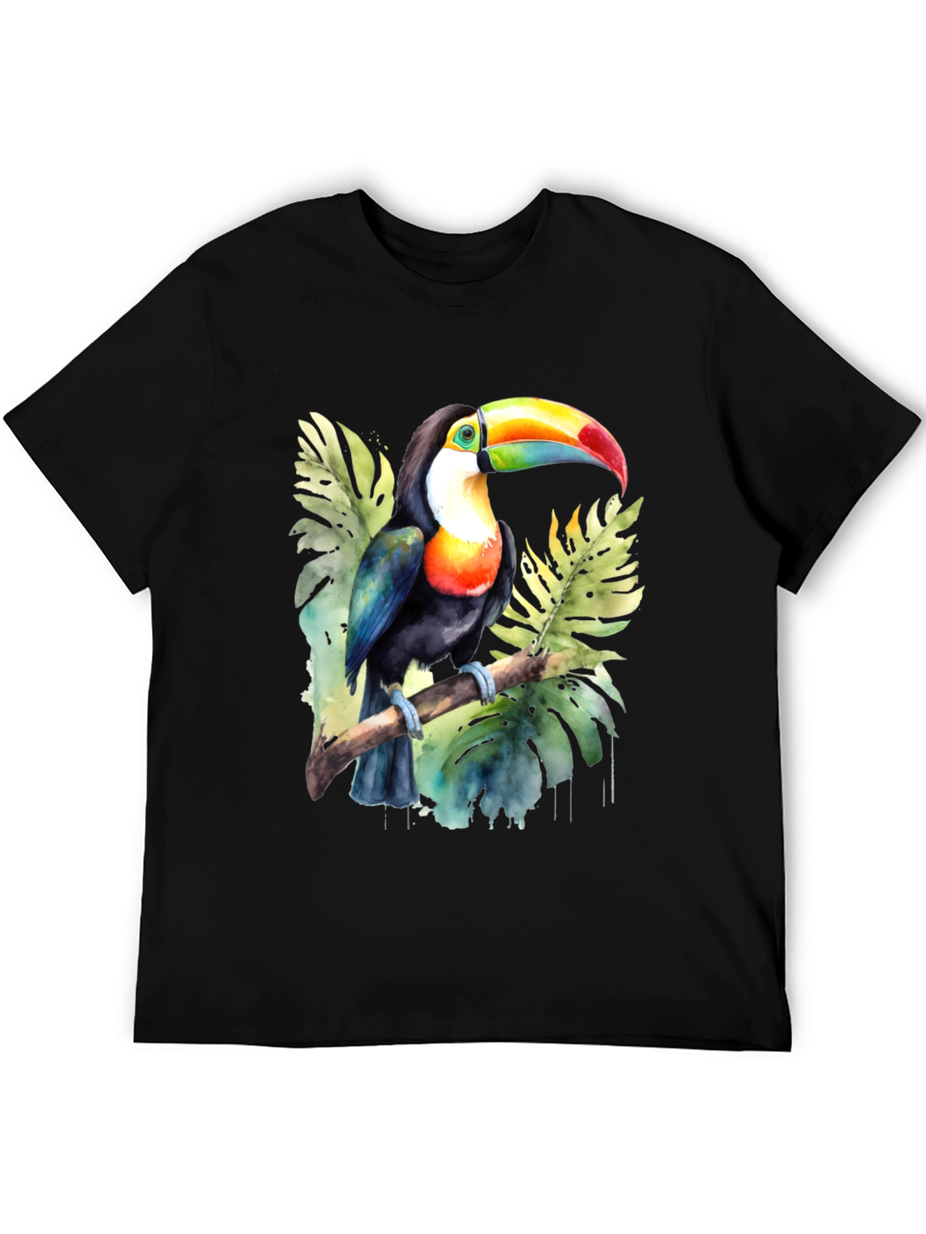 Toucan Watercolor Graphic T-Shirt