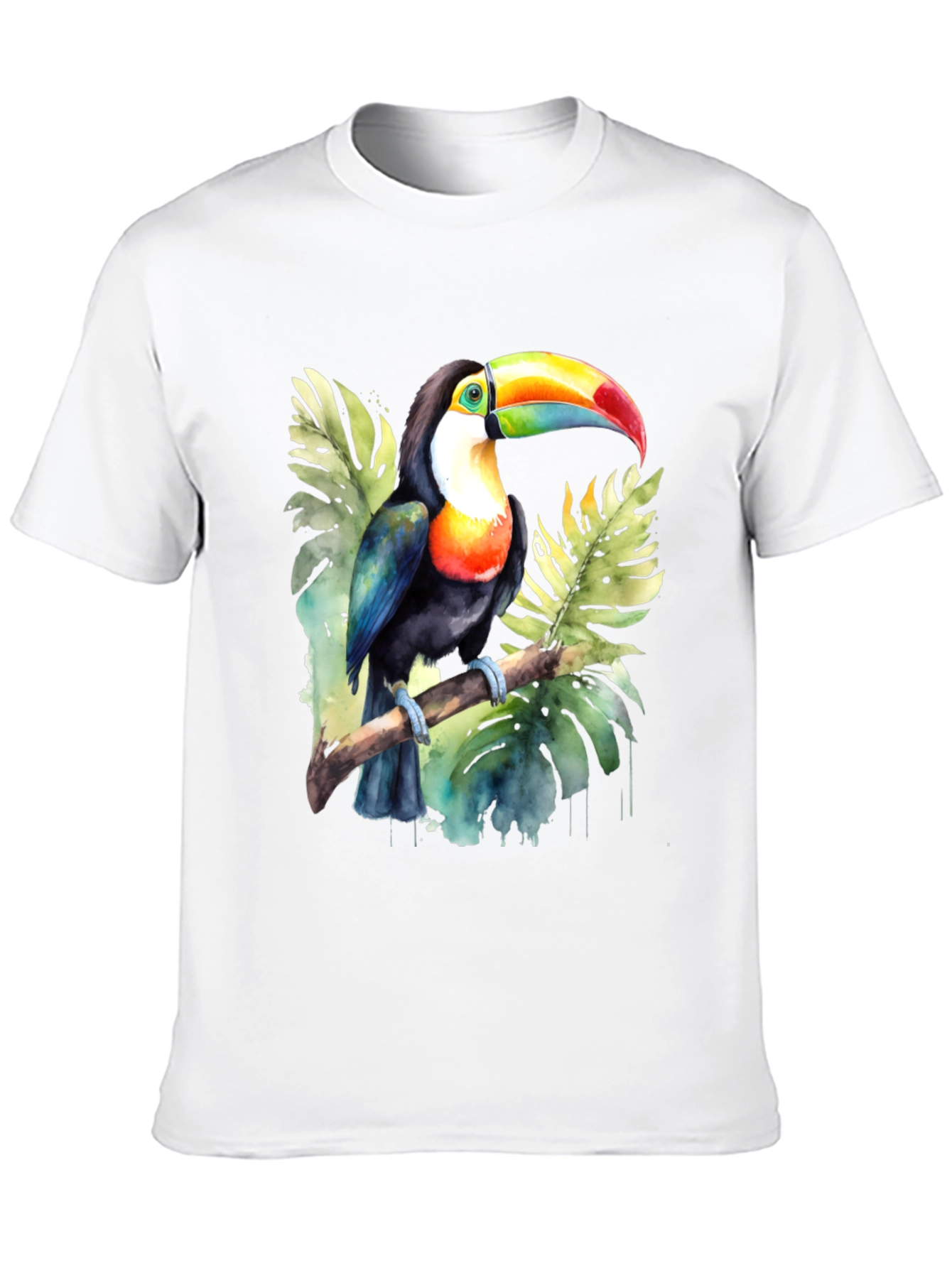 Toucan Watercolor Graphic T-Shirt