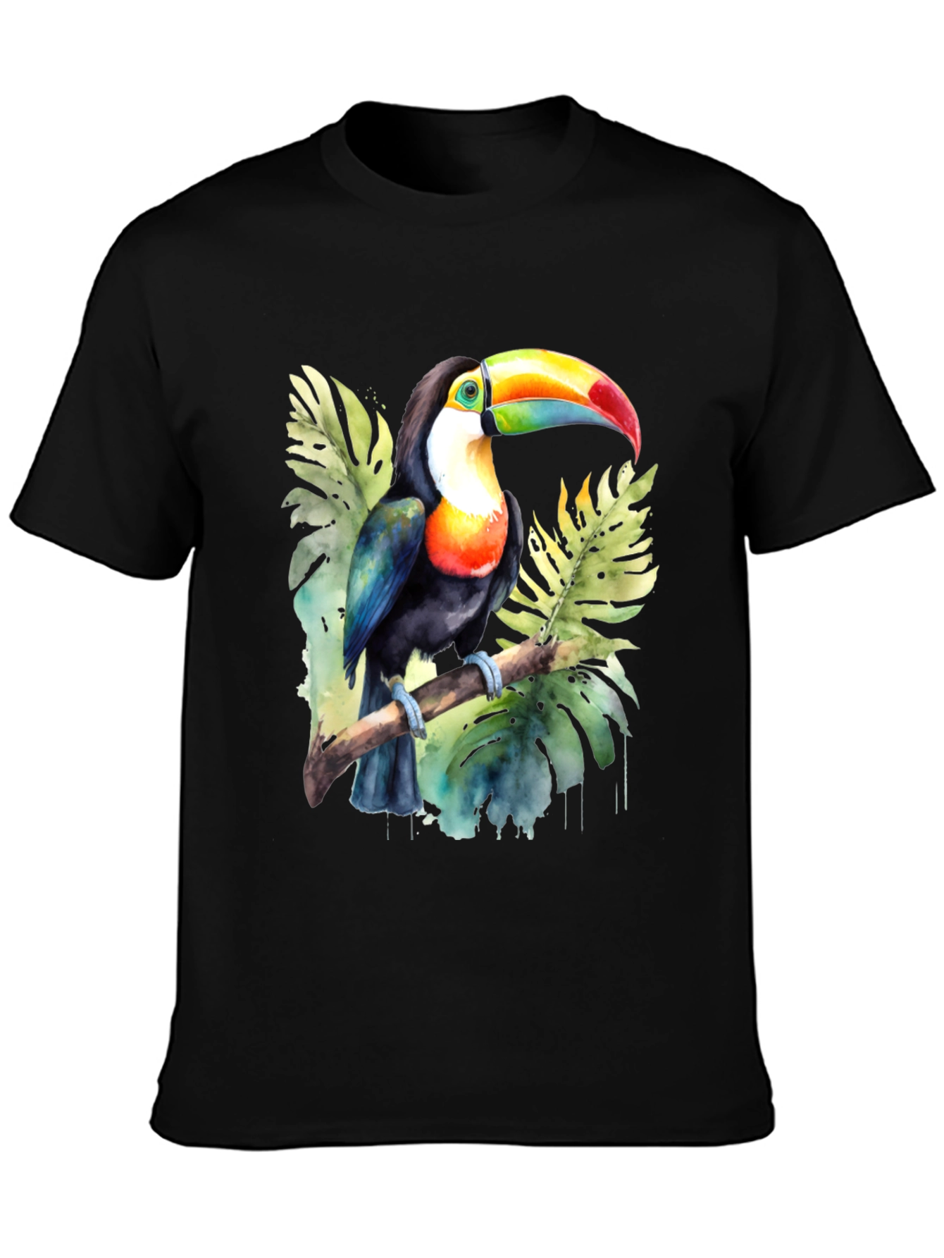 Toucan Watercolor Graphic T-Shirt