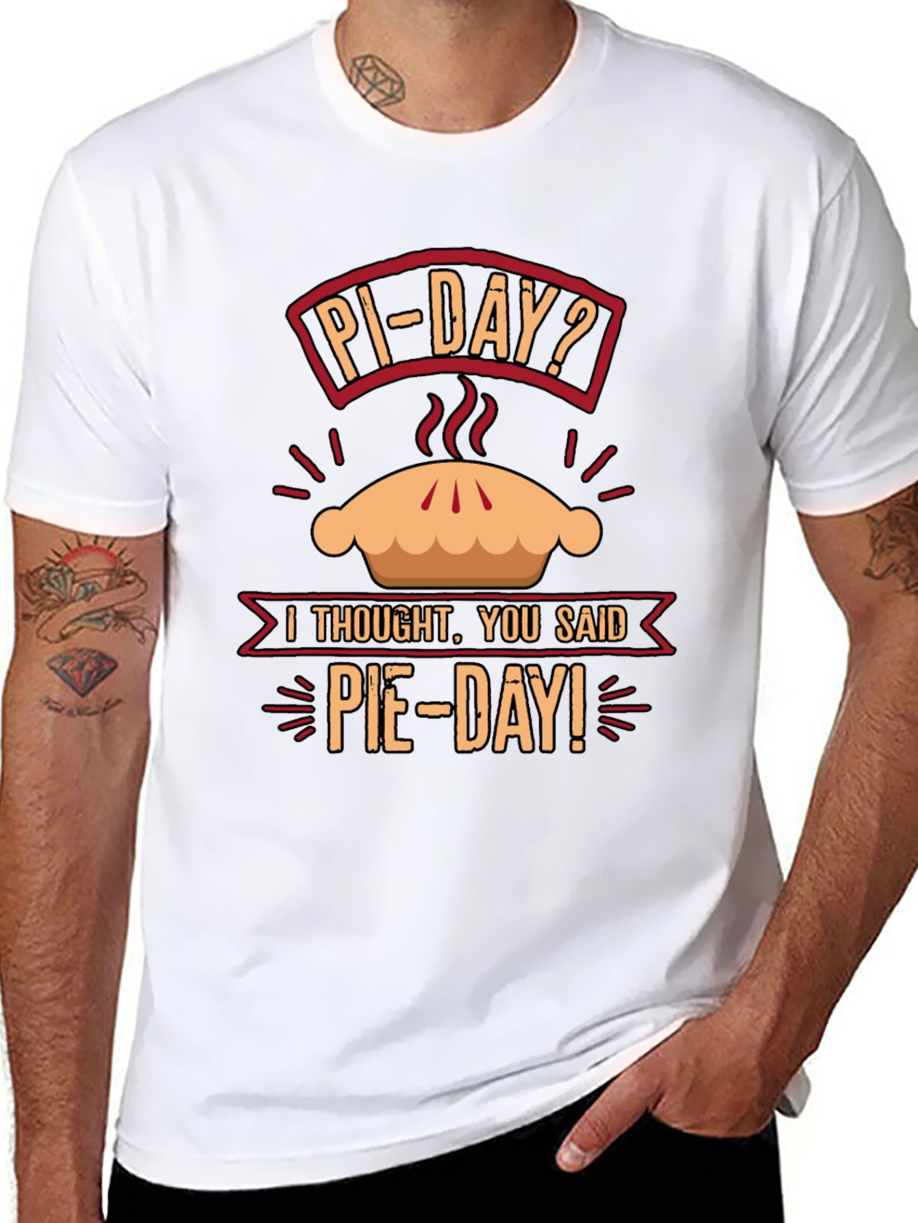 Funny Pi Day Pie Day T-Shirt Math Pun Tee