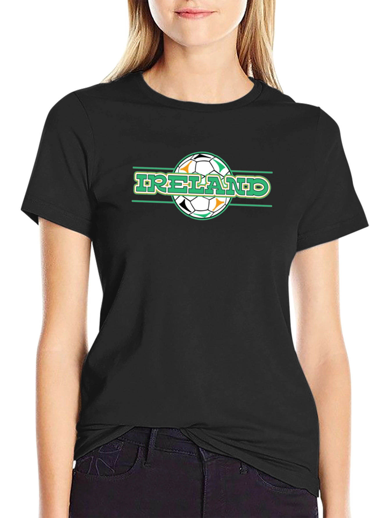 Ireland Soccer Ball Graphic T-Shirt