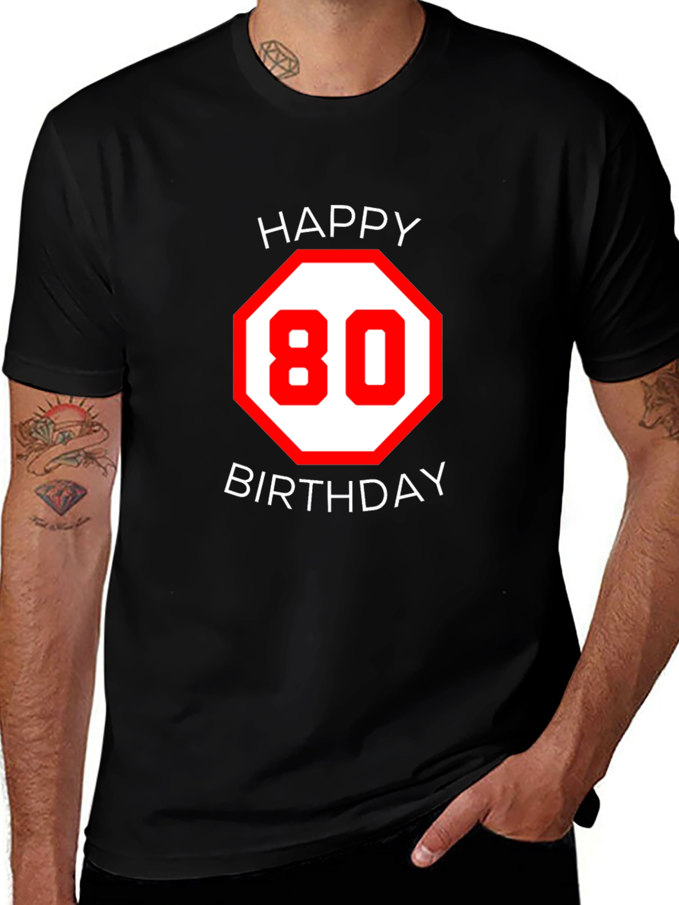 Happy 80th Birthday Graphic Tee