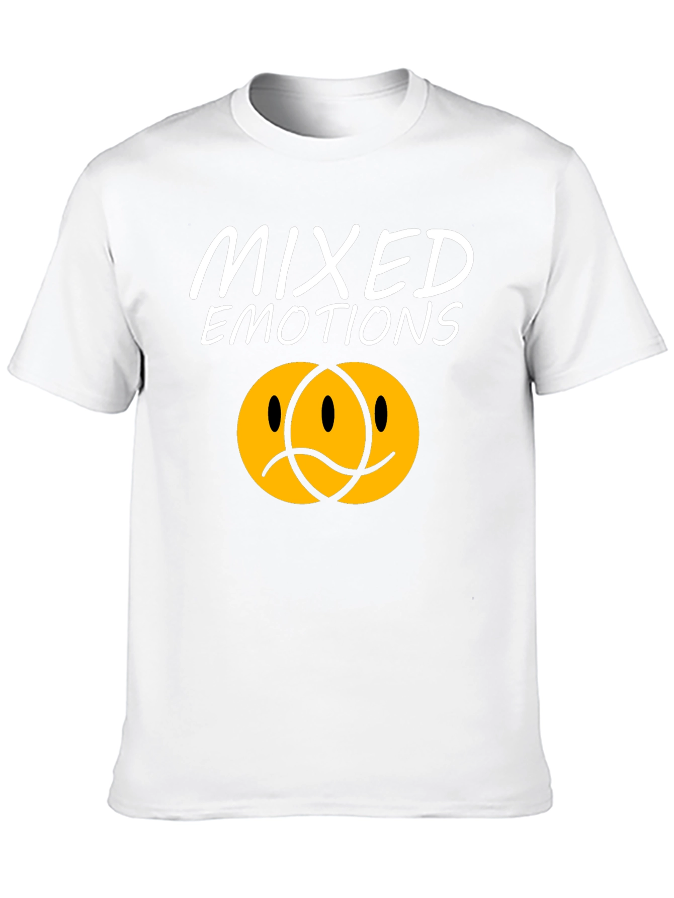 Mixed Emotions Graphic T-Shirt - Trendy Unisex Tee