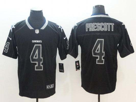 Men's Dallas Cowboys Dak Prescott #4 Black Alternate Game Jerseys