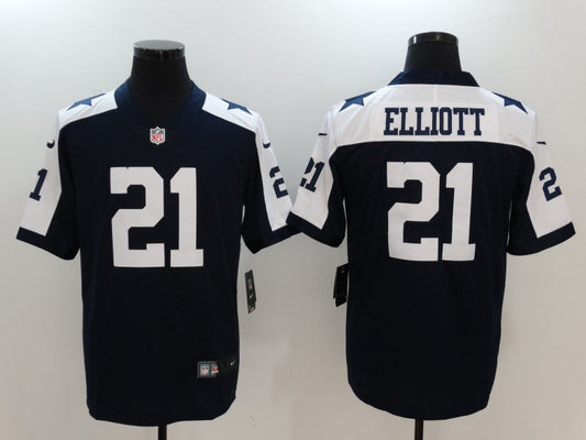 Men's Dallas Cowboys #21 Ezekiel Elliott Jerseys Navy