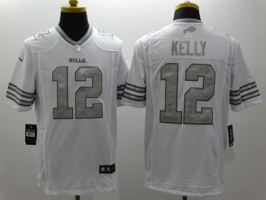 Men's Buffalo Bills Jim Kelly #12 White Player Game Jerseys