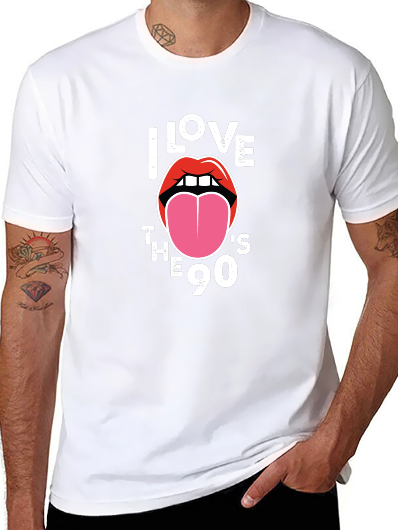 I Love the 90s Black Graphic Tee