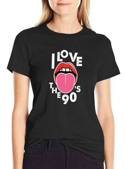 I Love the 90s Black Graphic Tee