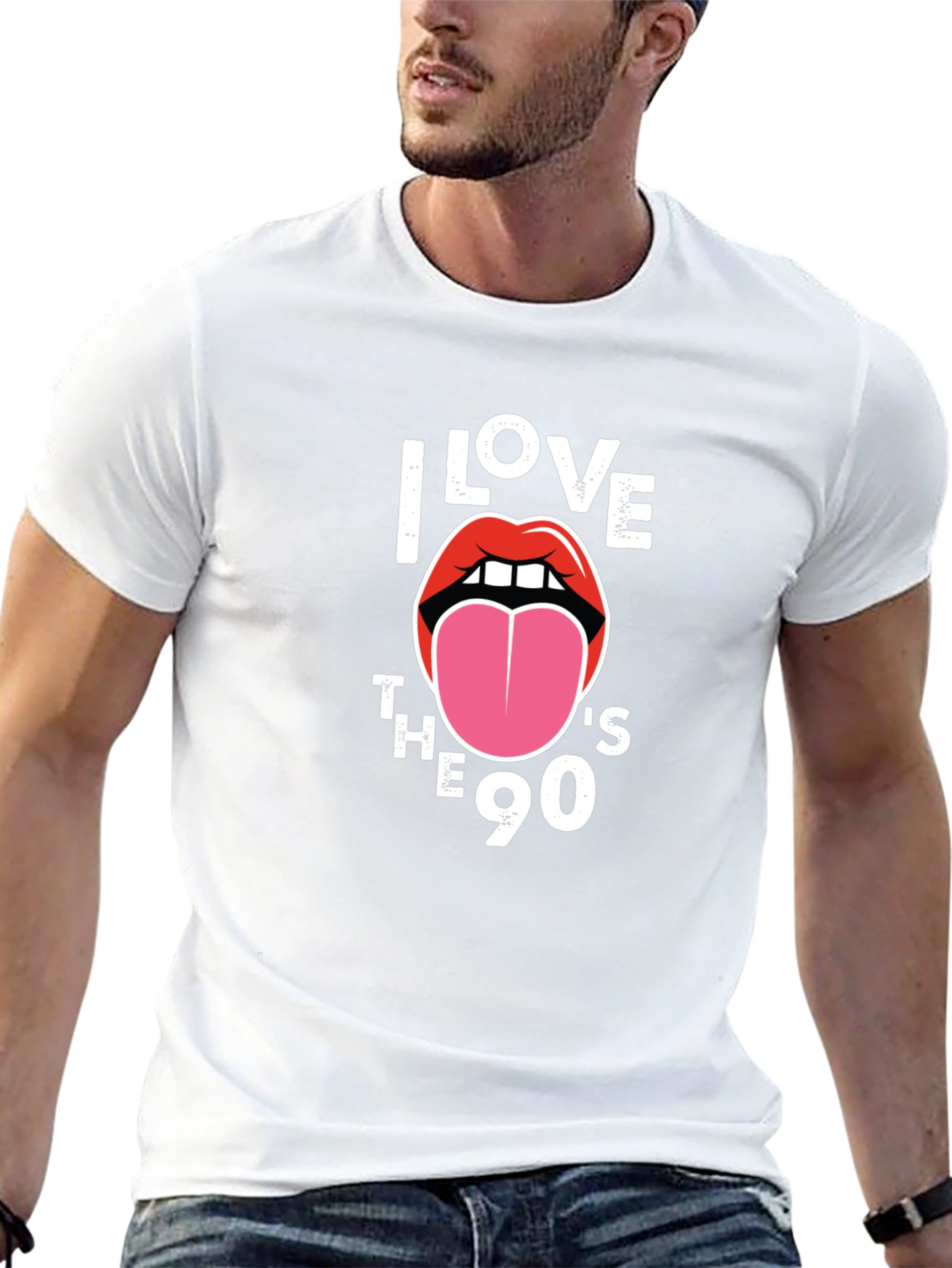 I Love the 90s Black Graphic Tee