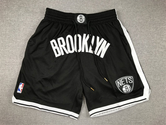 Men's Brooklyn Nets Black Pocket Shorts1