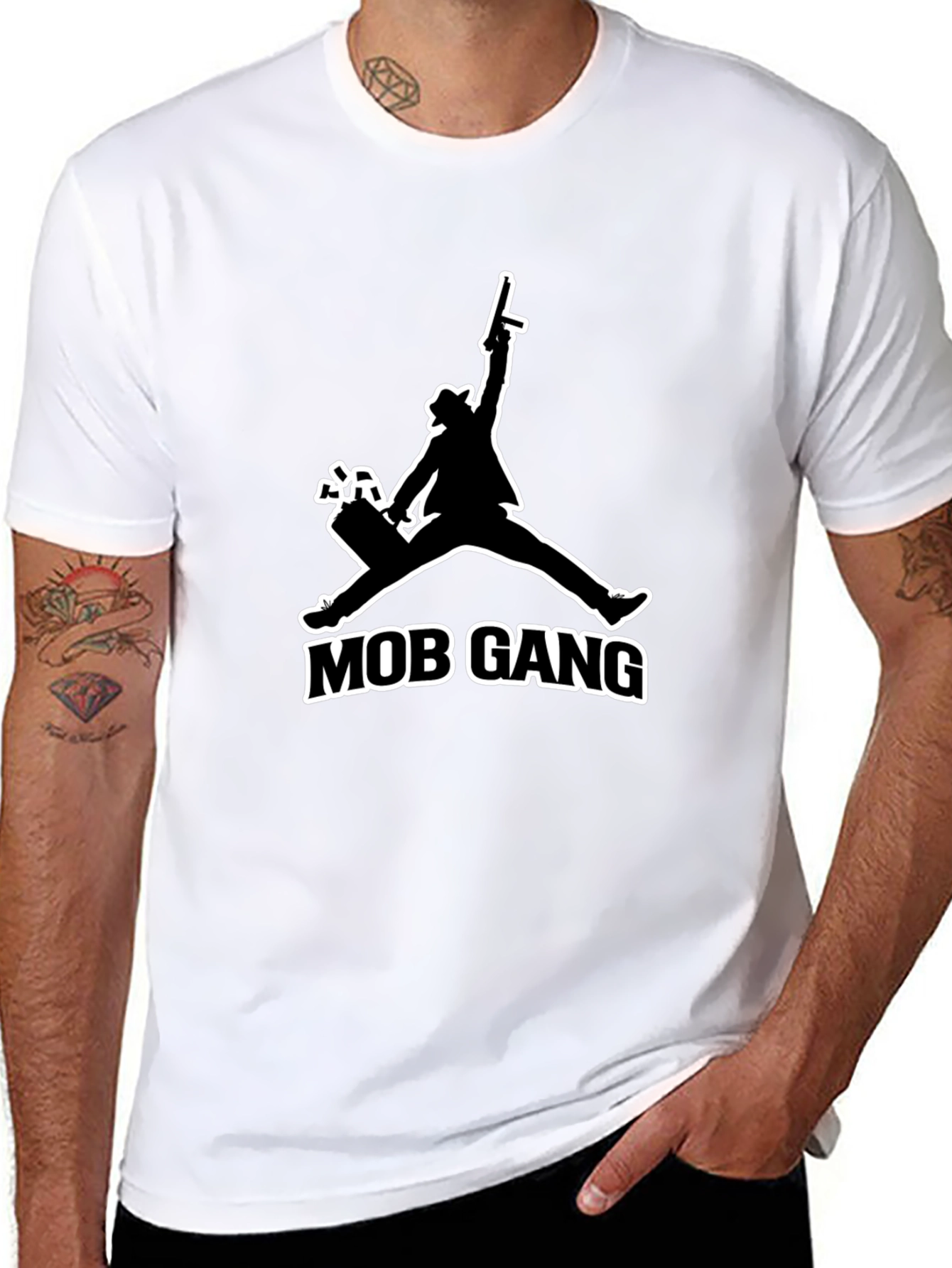 Mob Gang T-Shirt - Black Graphic Tee