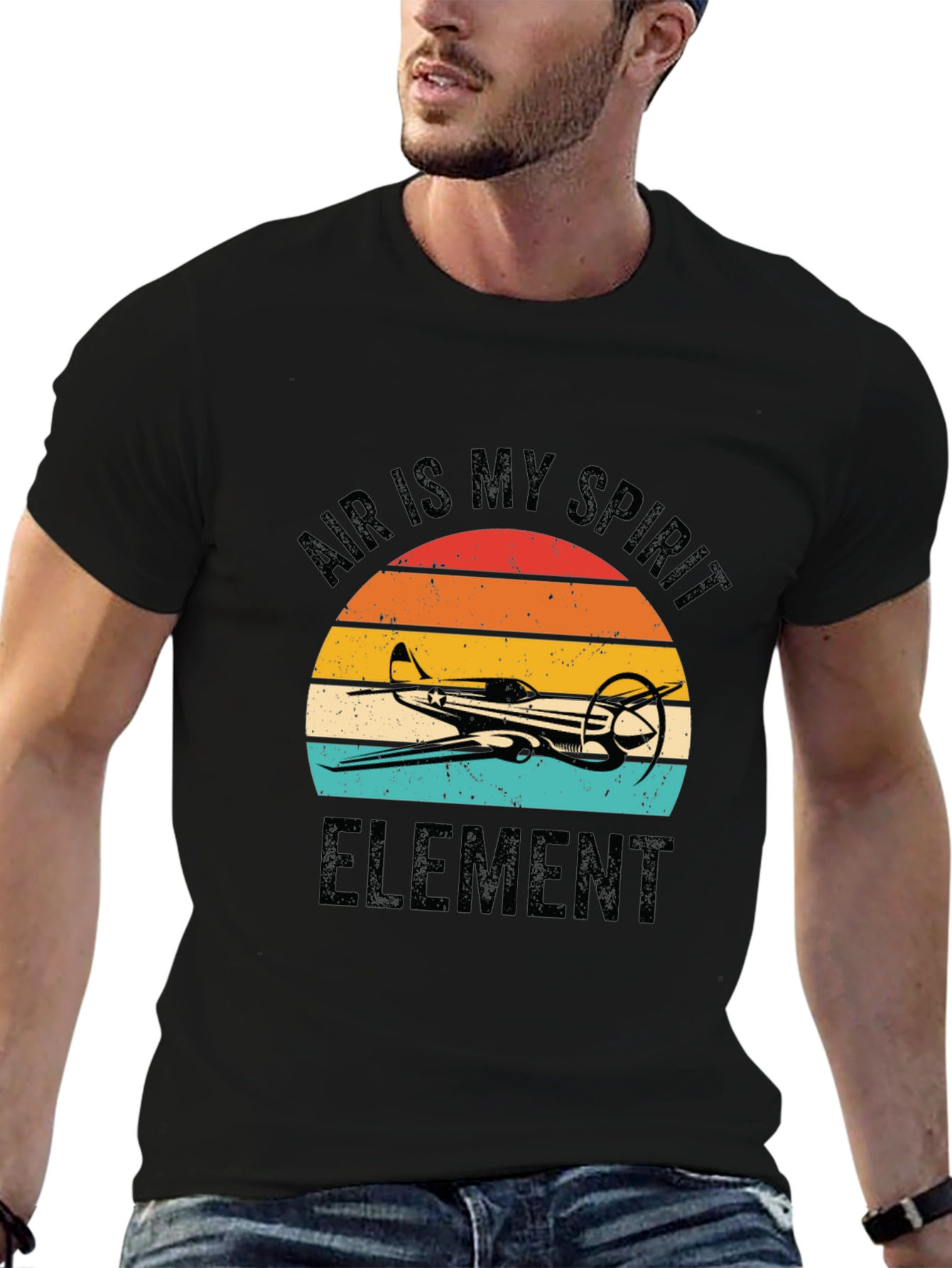 Air is My Spirit Element Airplane T-Shirt