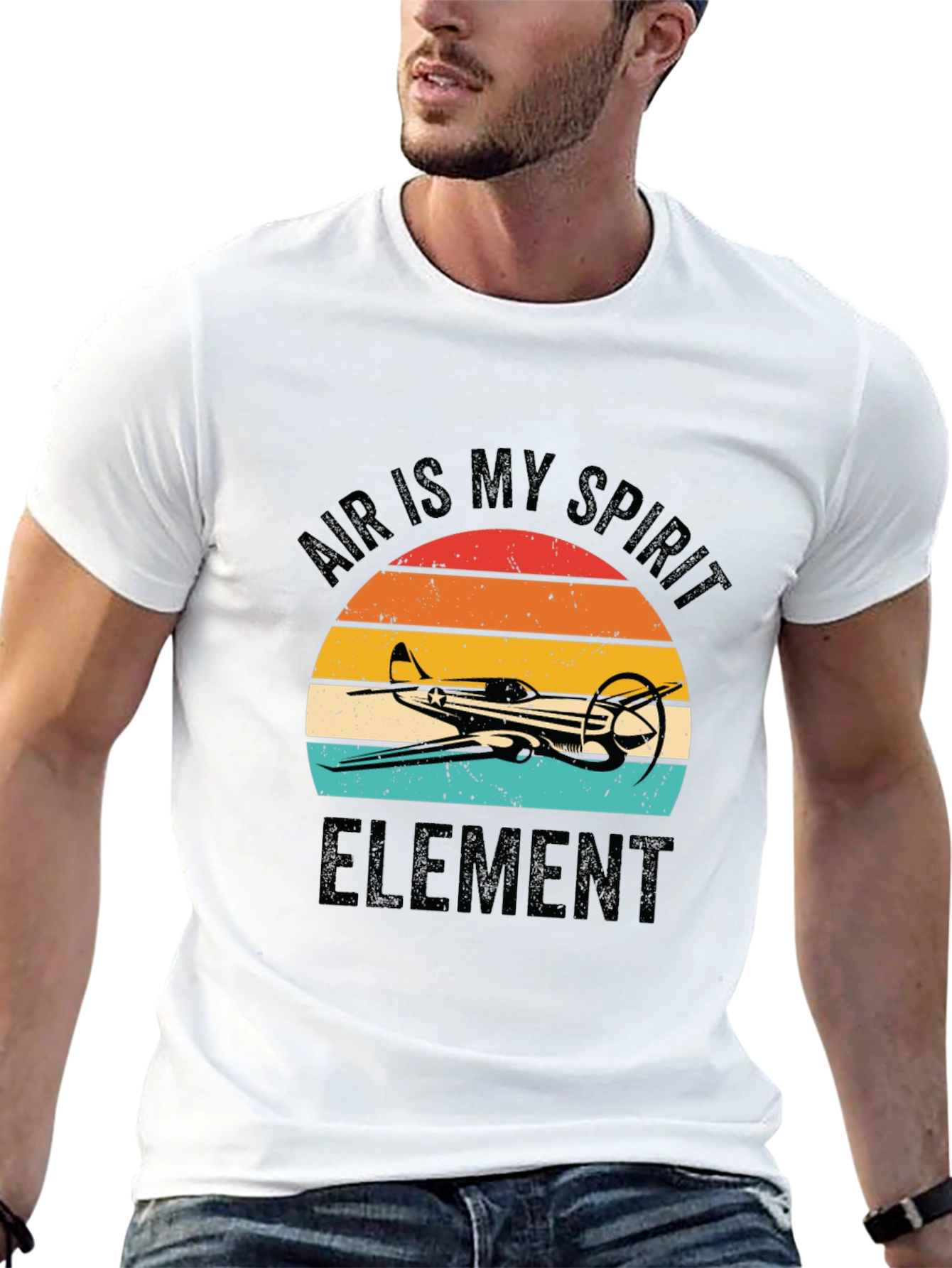 Air is My Spirit Element Airplane T-Shirt